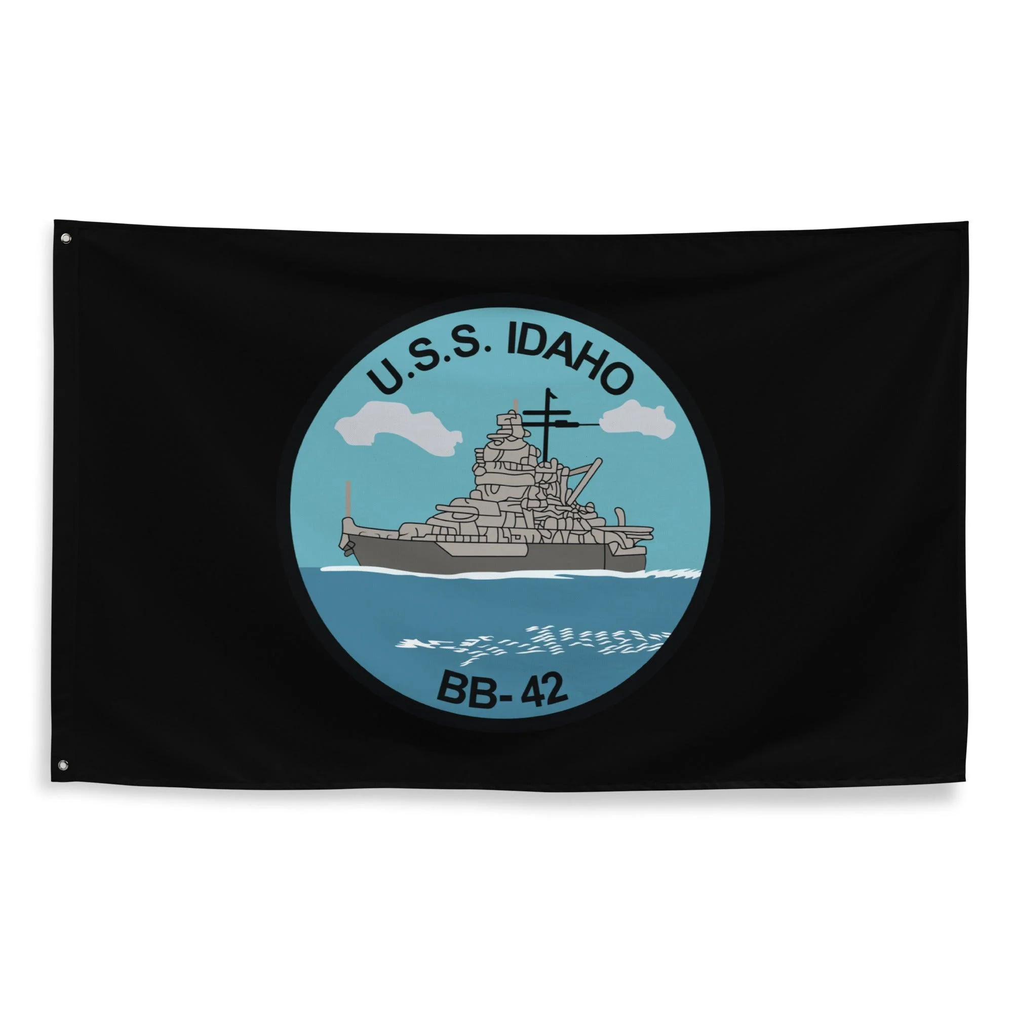 USS Idaho (BB-42) Battleship Legacy Indoor Wall Flag - Image 3