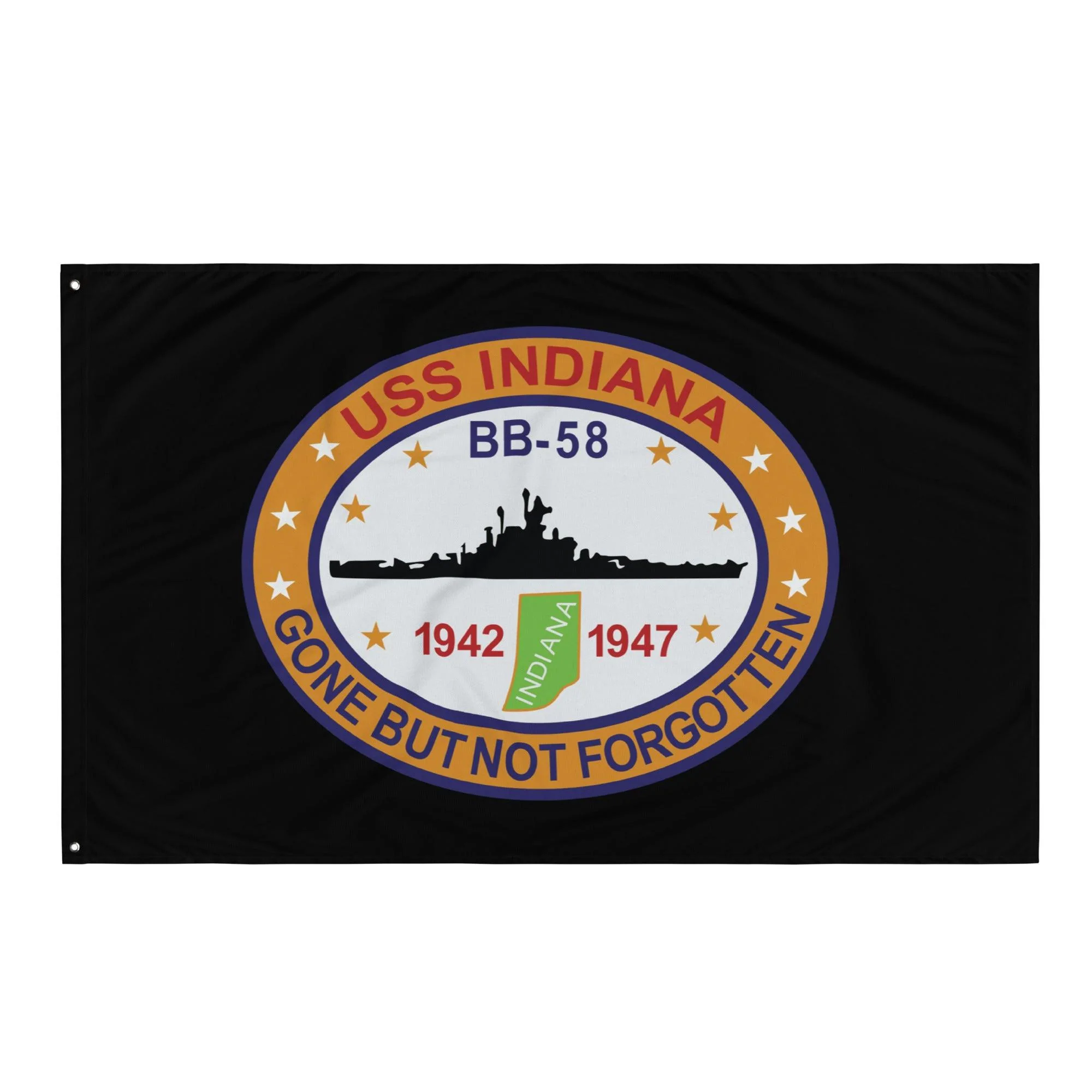 USS Indiana (BB-58) Battleship Legacy Indoor Wall Flag - Image 4