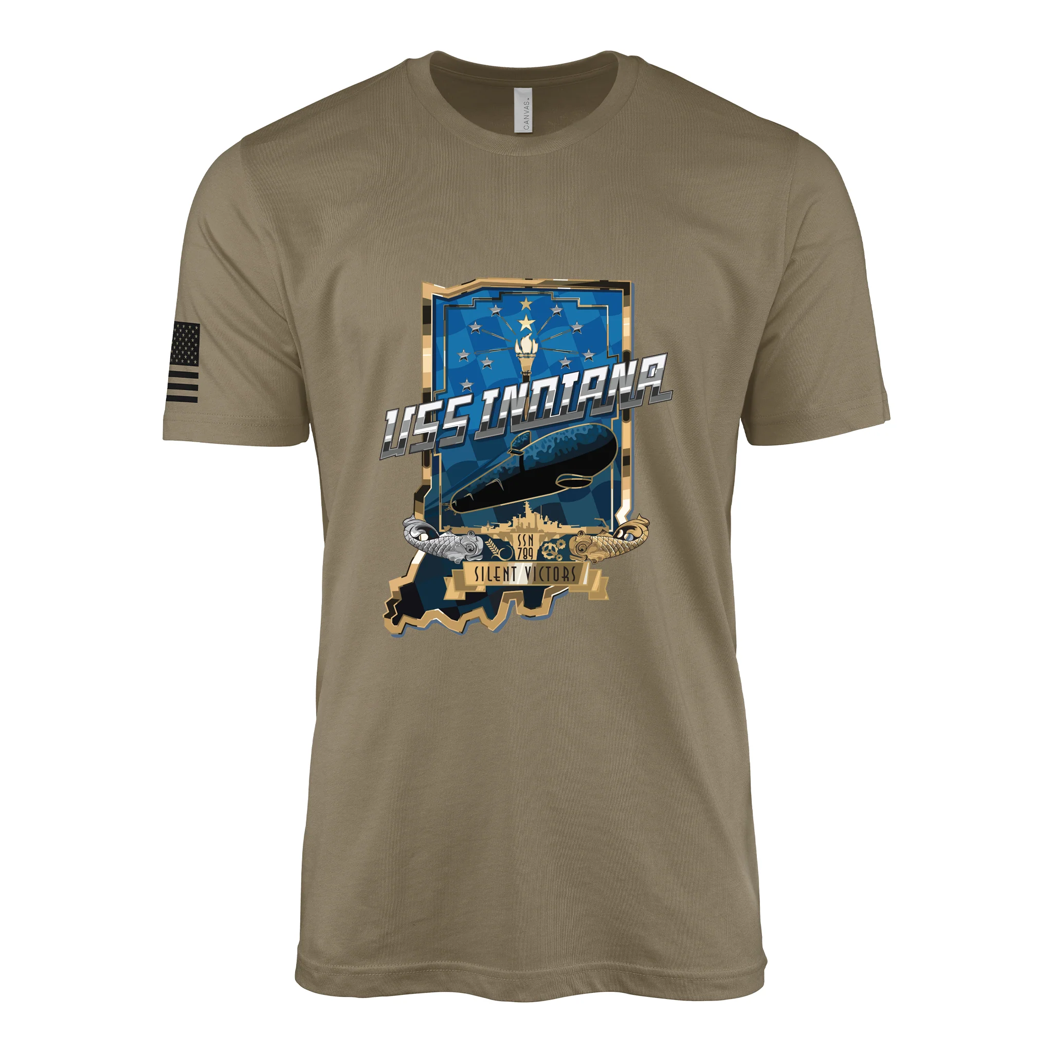 USS Indiana (SSN-789) Submarine T-Shirt