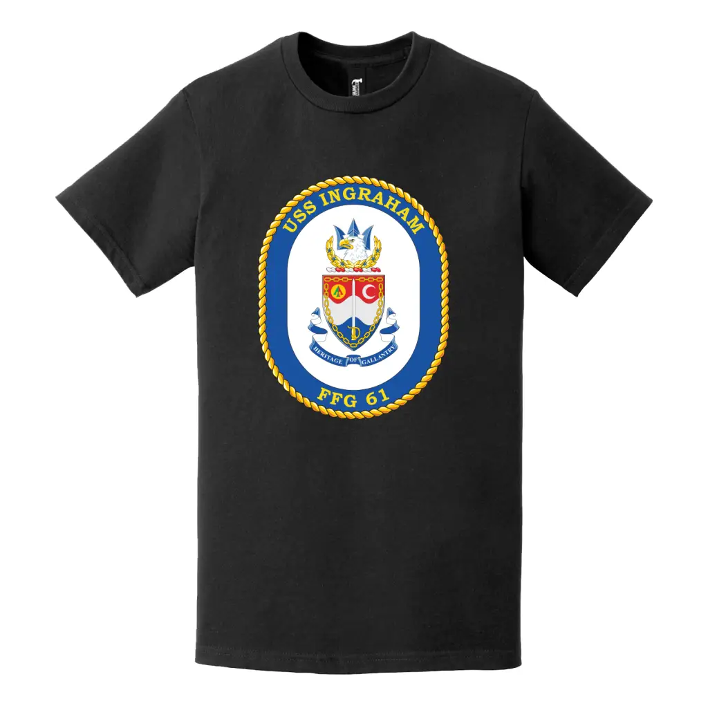 USS Ingraham (FFG-61) Logo Emblem T-Shirt