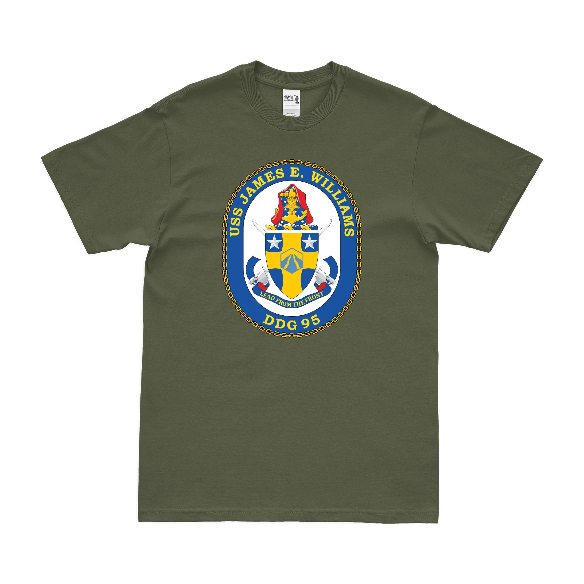 USS James E. Williams (DDG-95) Logo Emblem T-Shirt - Image 2