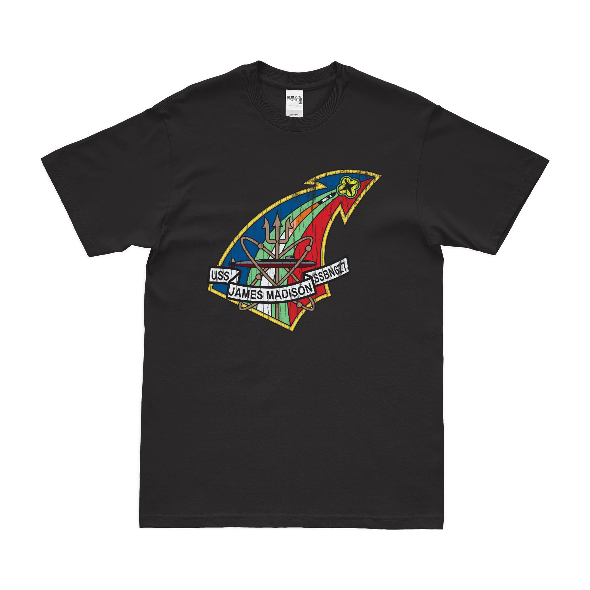 USS James Madison (SSBN-627) Ballistic-Missile Submarine T-Shirt - Image 3
