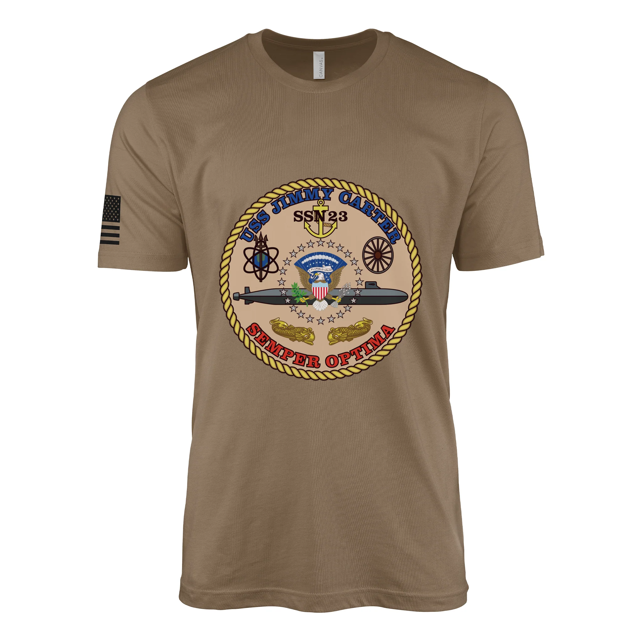 USS Jimmy Carter (SSN-23) Submarine T-Shirt - Image 2