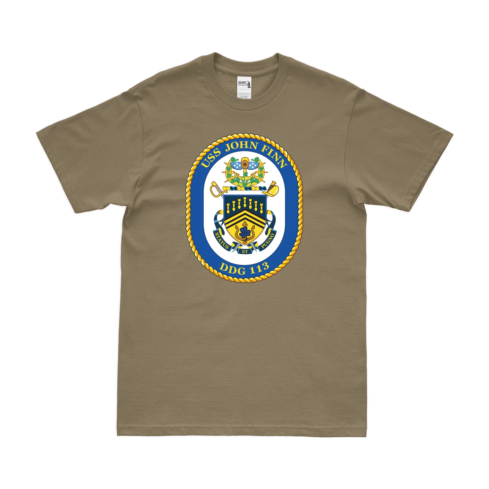 USS John Finn (DDG-113) Logo Emblem T-Shirt - Image 3