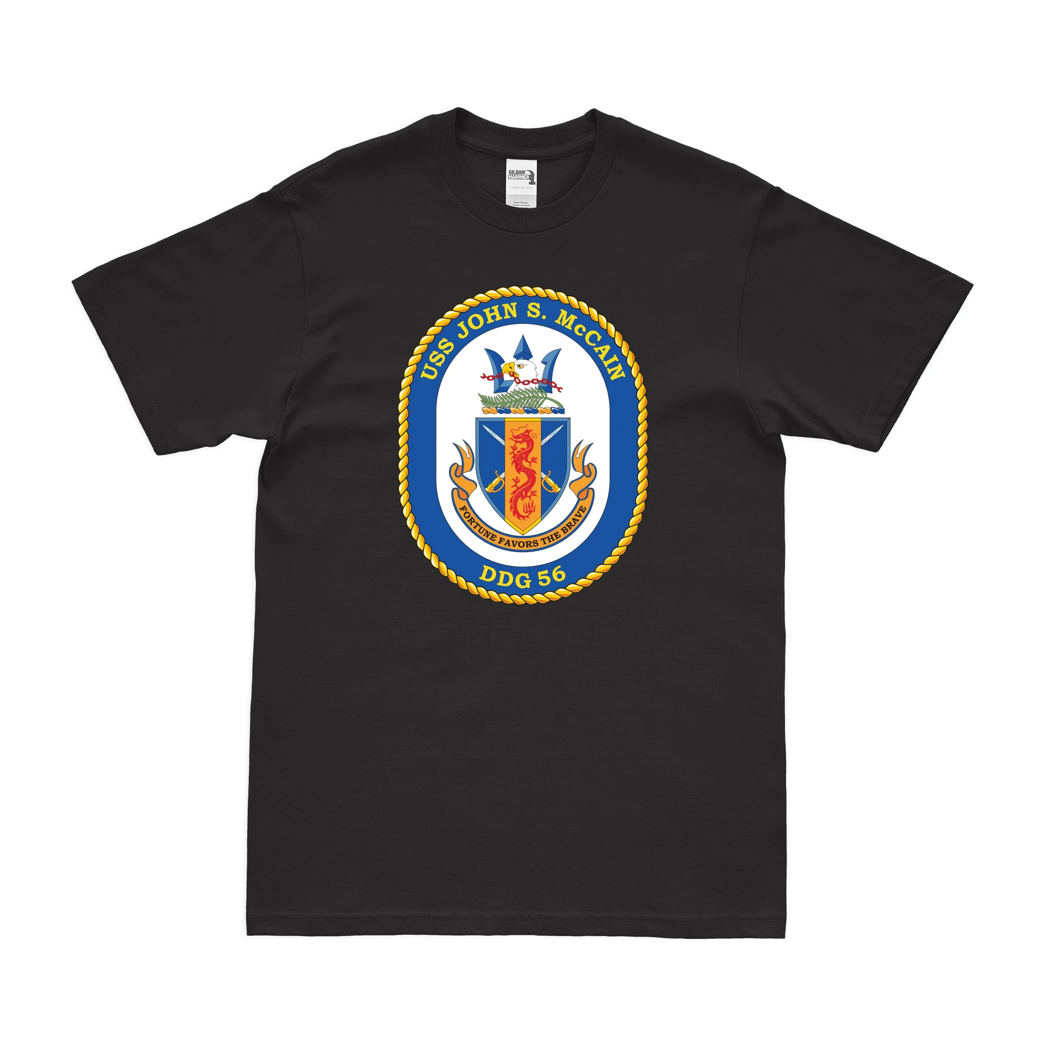 USS John S. McCain (DDG-56) Logo Emblem T-Shirt