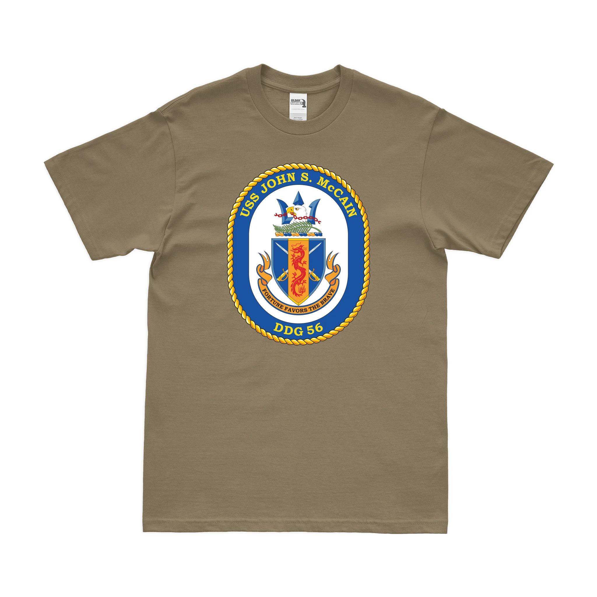 USS John S. McCain (DDG-56) Logo Emblem T-Shirt - Image 3