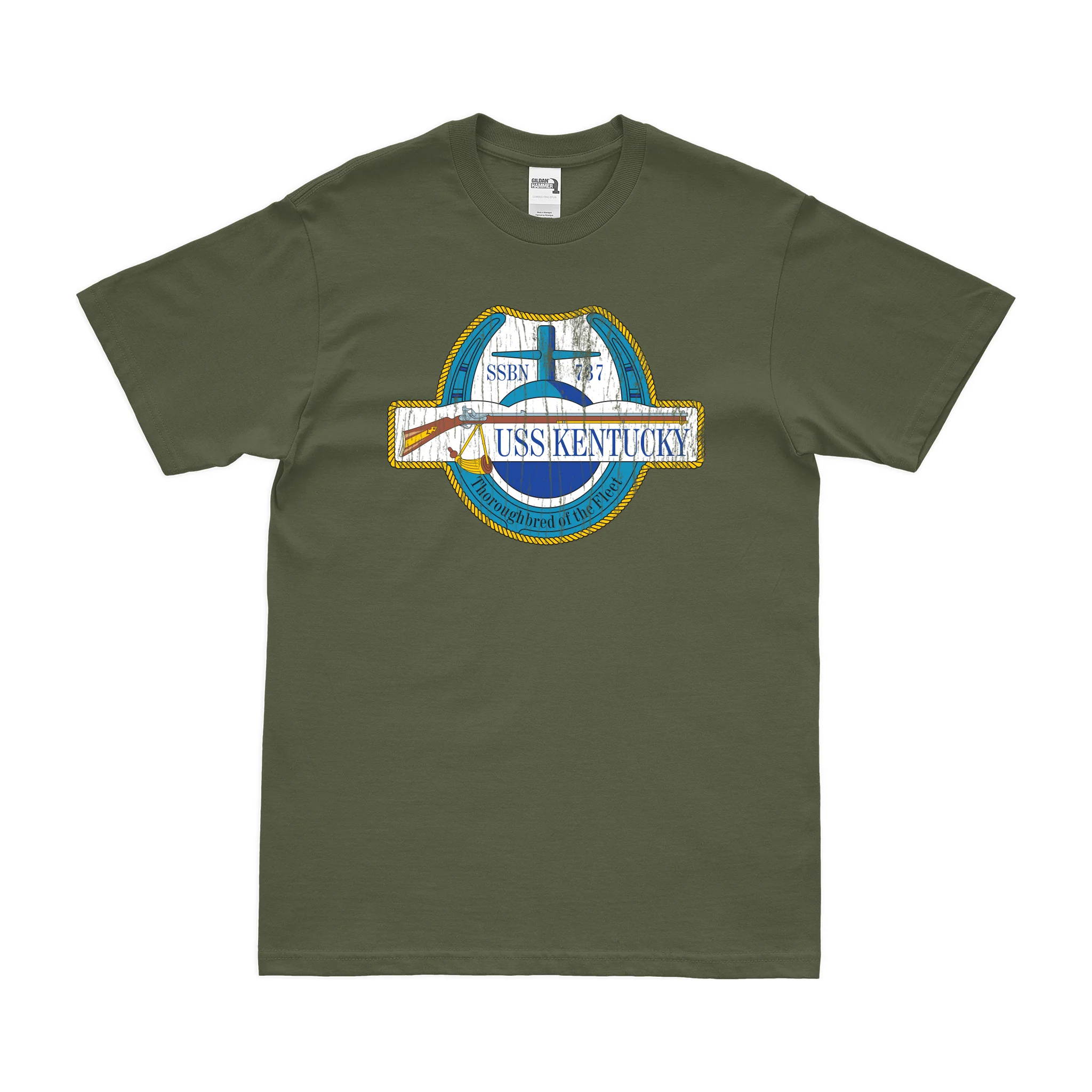 USS Kentucky (SSBN-737) Ballistic-Missile Submarine T-Shirt - Image 4