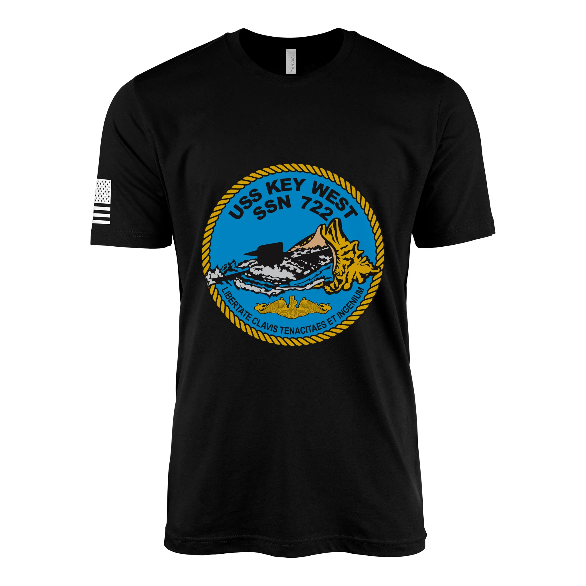 USS Key West (SSN-722) Submarine T-Shirt - Image 3