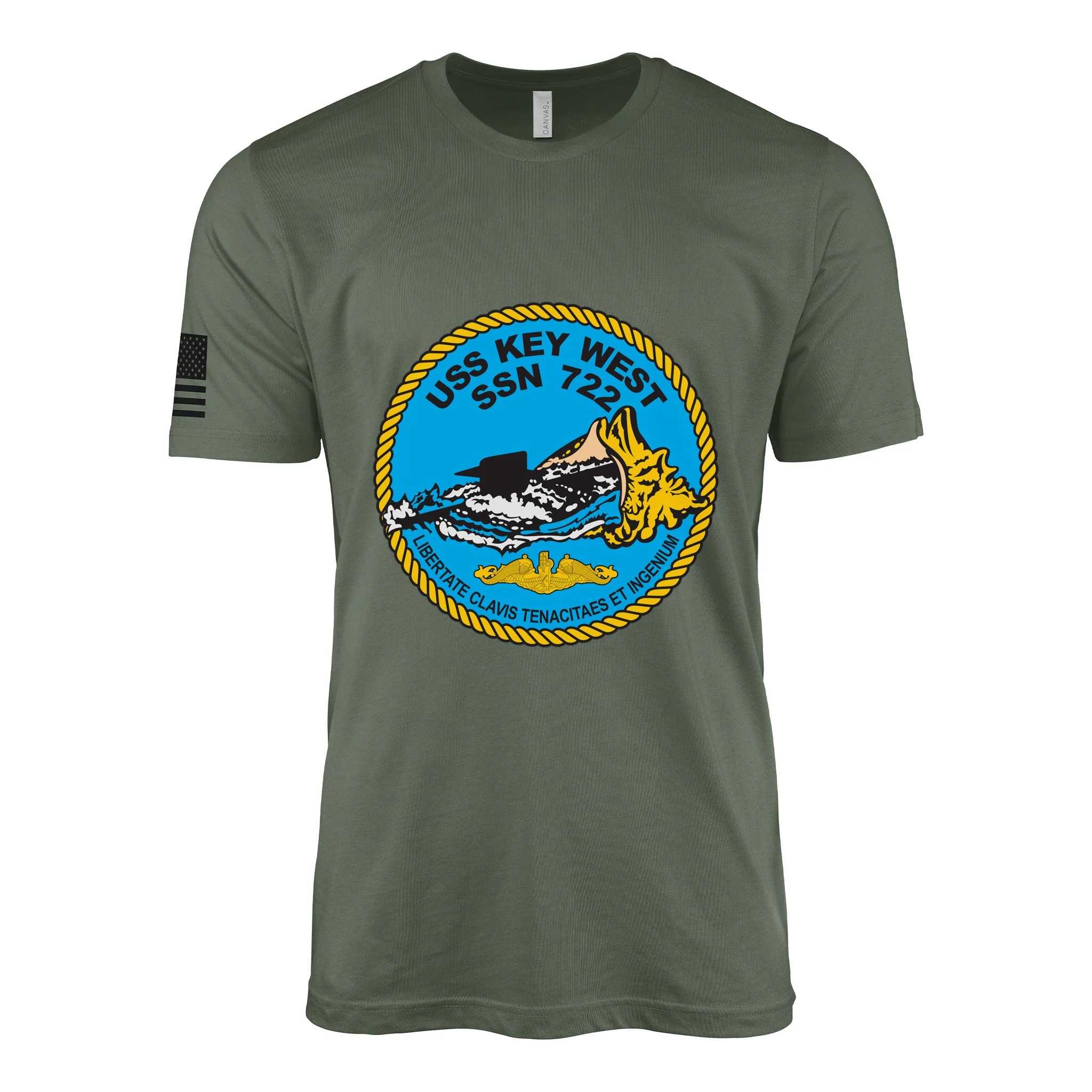 USS Key West (SSN-722) Submarine T-Shirt - Image 4