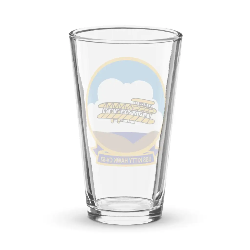 USS Kitty Hawk (CV-63) Beer Pint Glass - Image 2