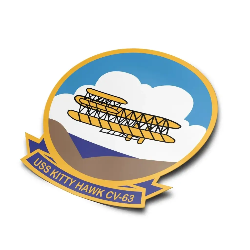 USS Kitty Hawk (CV-63) Die-Cut Vinyl Sticker Decal