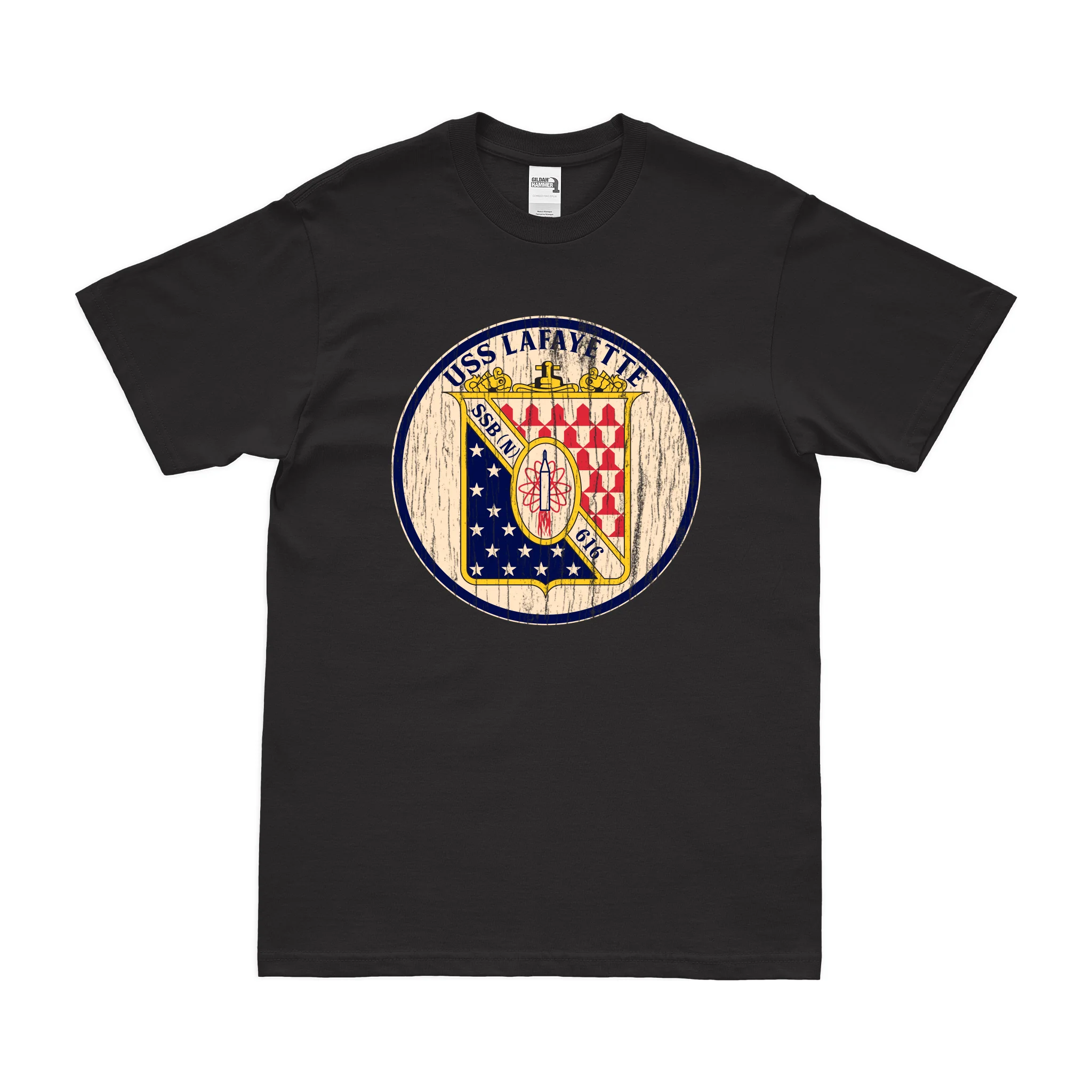 USS Lafayette (SSBN-616) Ballistic-Missile Submarine T-Shirt - Image 3