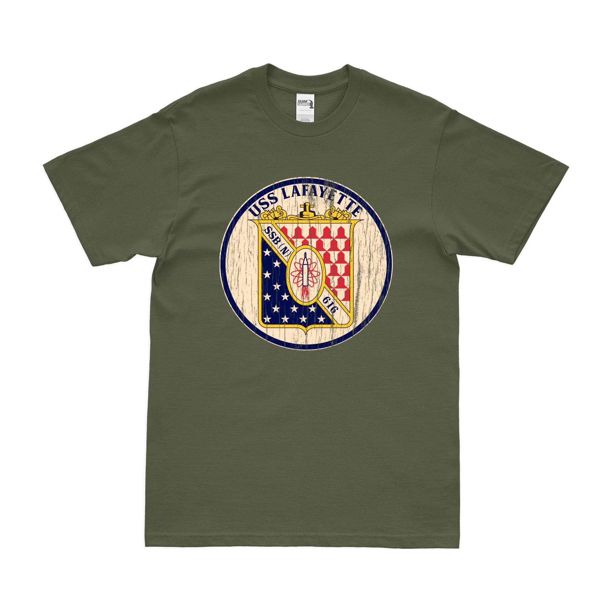 USS Lafayette (SSBN-616) Ballistic-Missile Submarine T-Shirt - Image 4
