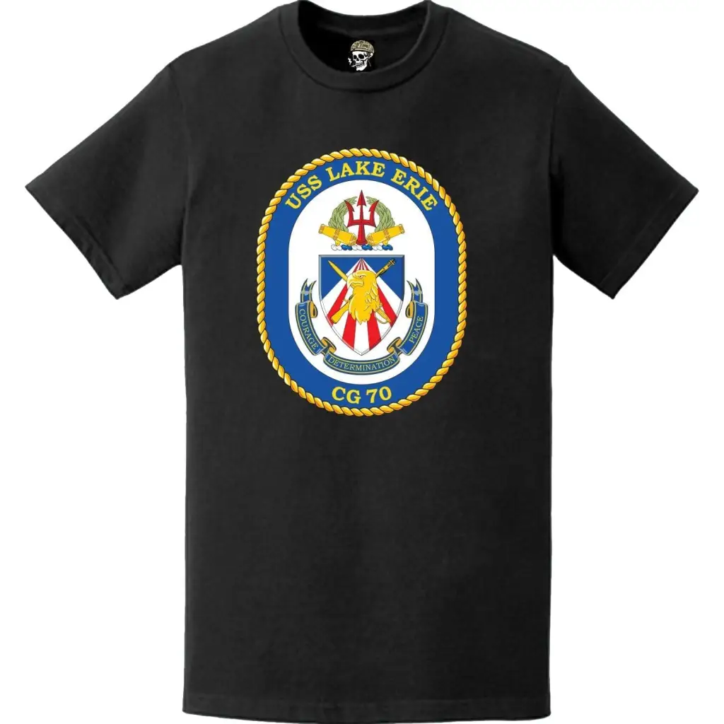USS Lake Erie (CG-70) Ship's Crest Logo T-Shirt
