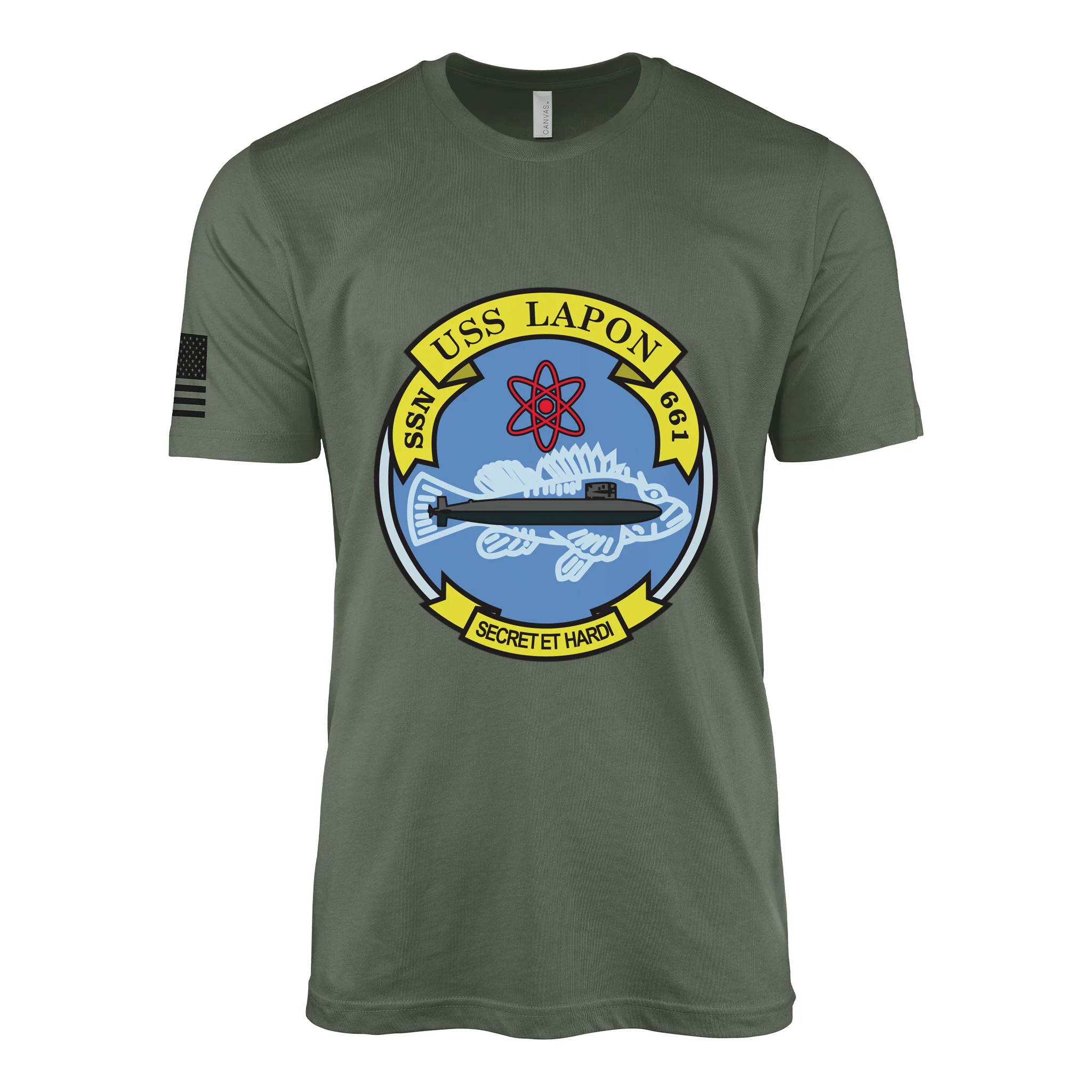 USS Lapon (SSN-661) Submarine T-Shirt - Image 4