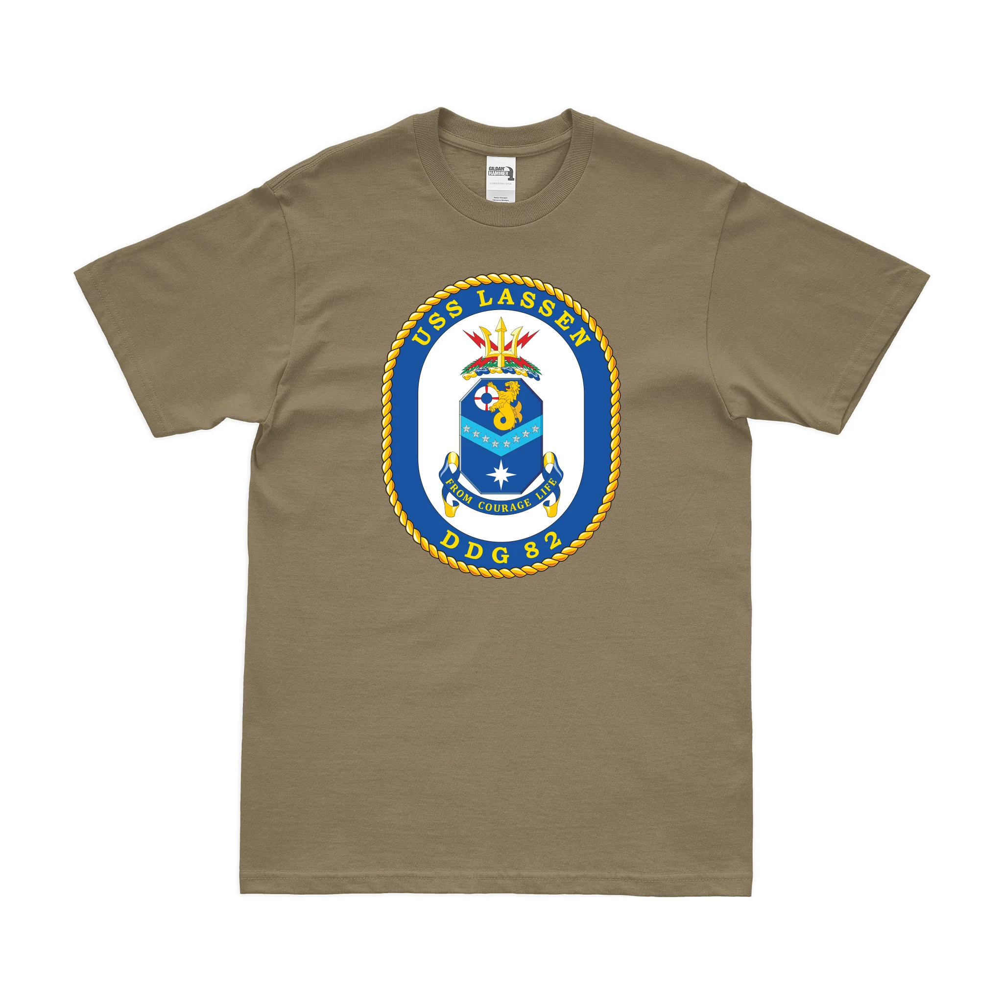 USS Lassen (DDG-82) Logo Emblem T-Shirt - Image 3
