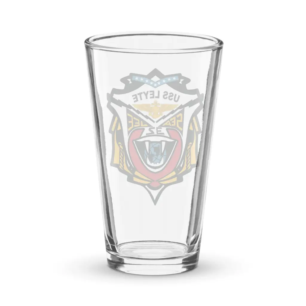 USS Leyte (CV-32) Beer Pint Glass - Image 2