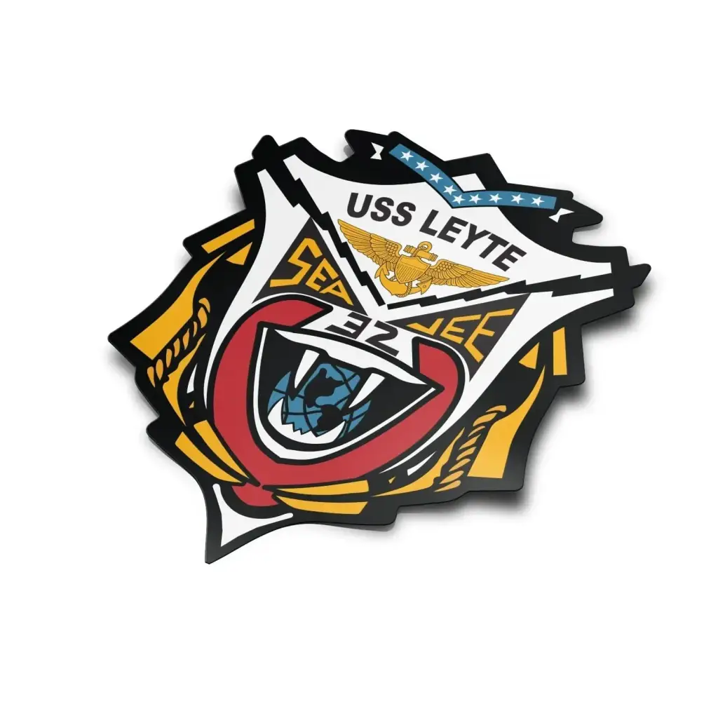 USS Leyte (CV-32) Die-Cut Vinyl Sticker Decal