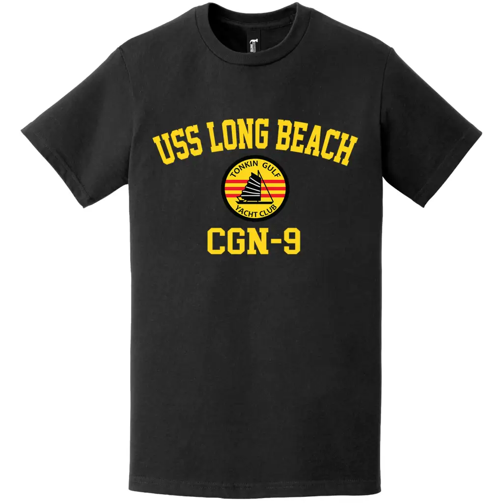 USS Long Beach (CGN-9) Tonkin Gulf Yacht Club T-Shirt
