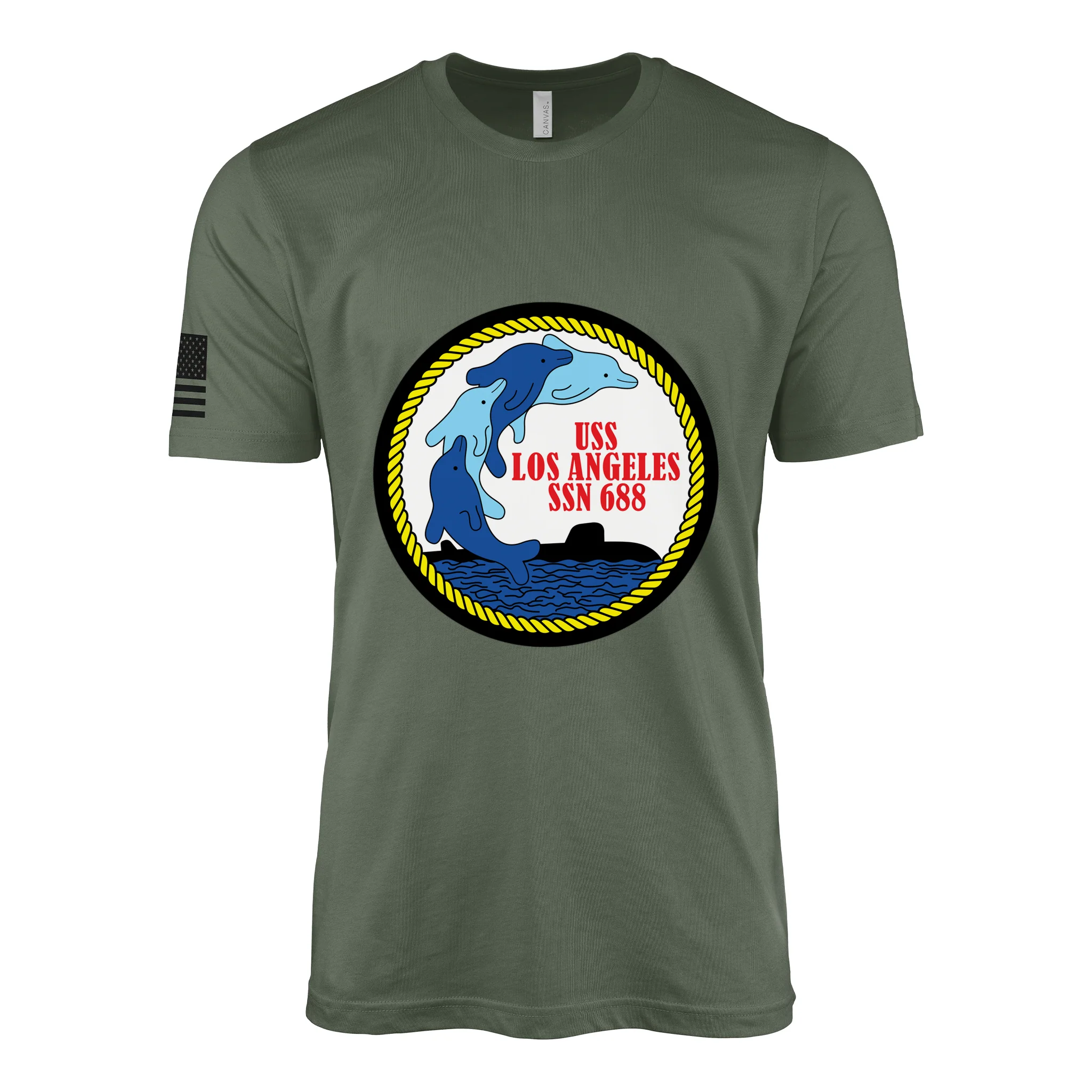 USS Los Angeles (SSN-688) Submarine T-Shirt - Image 4