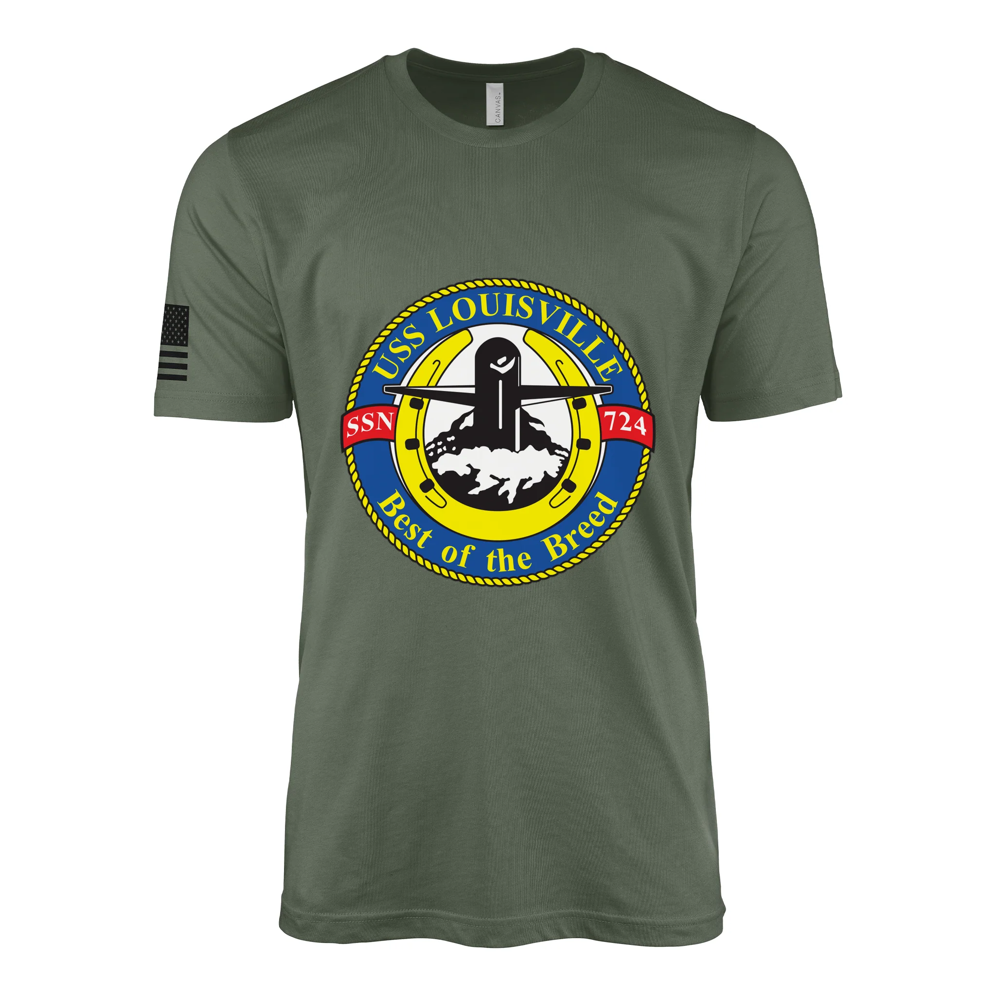 USS Louisville (SSN-724) Submarine T-Shirt - Image 4