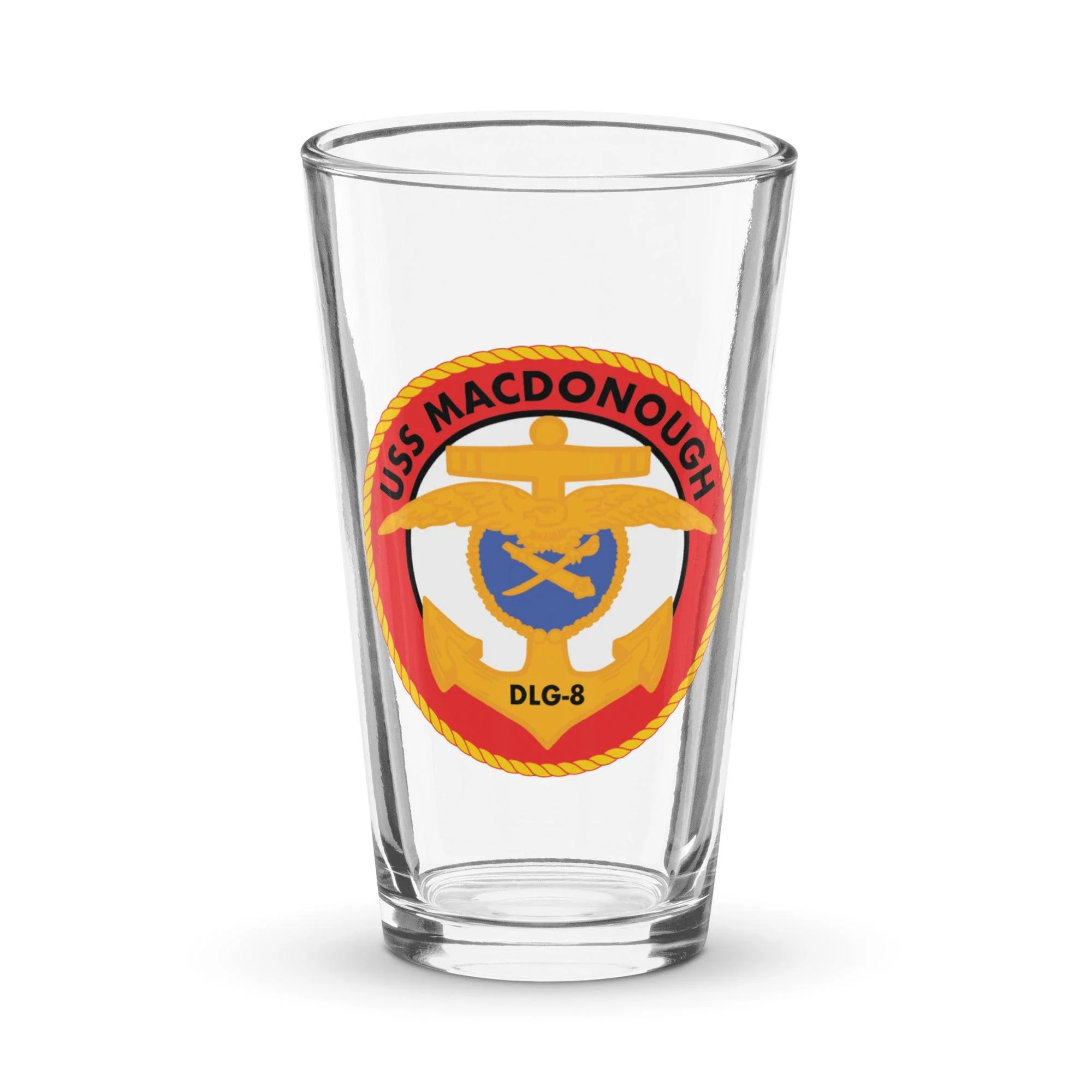 USS Macdonough (DLG-8) Beer Pint Glass