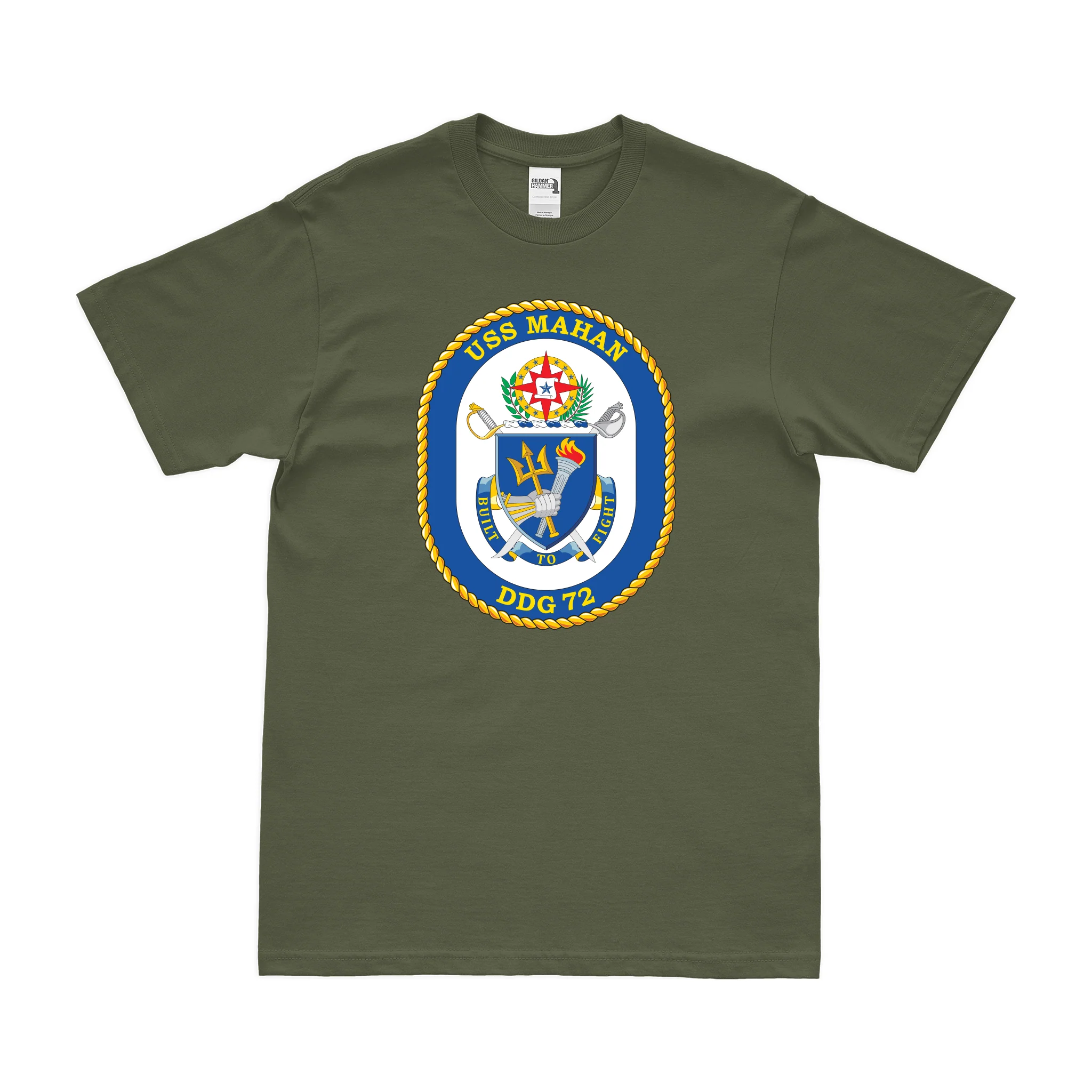 USS Mahan (DDG-72) Logo Emblem T-Shirt - Image 2