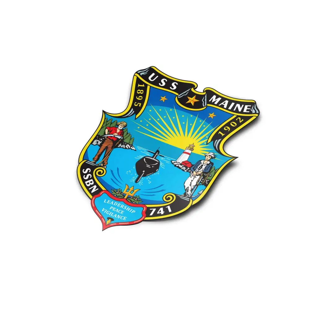 USS Maine (SSBN-741) Die-Cut Vinyl Sticker Decal