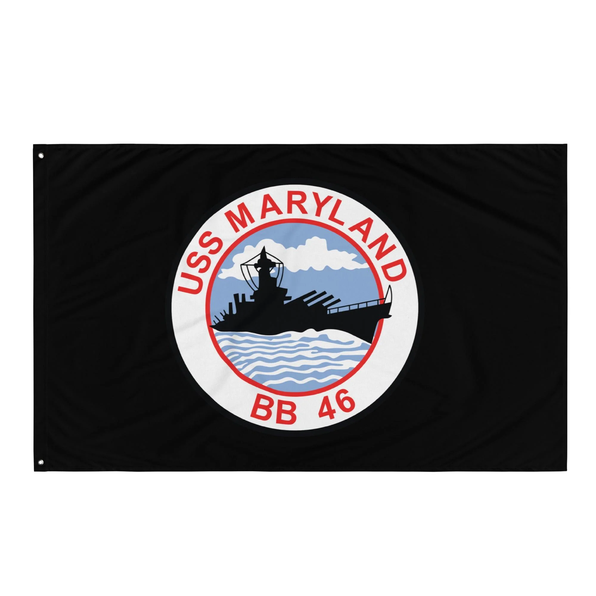 USS Maryland (BB-46) Battleship Legacy Indoor Wall Flag - Image 4