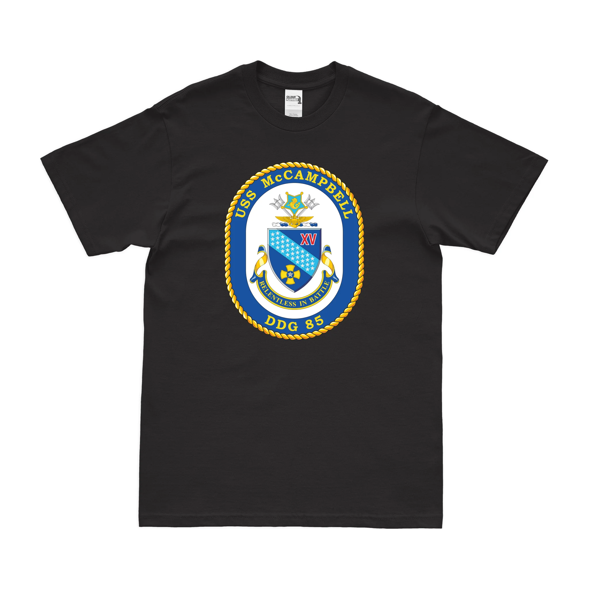 USS McCampbell (DDG-85) Logo Emblem T-Shirt