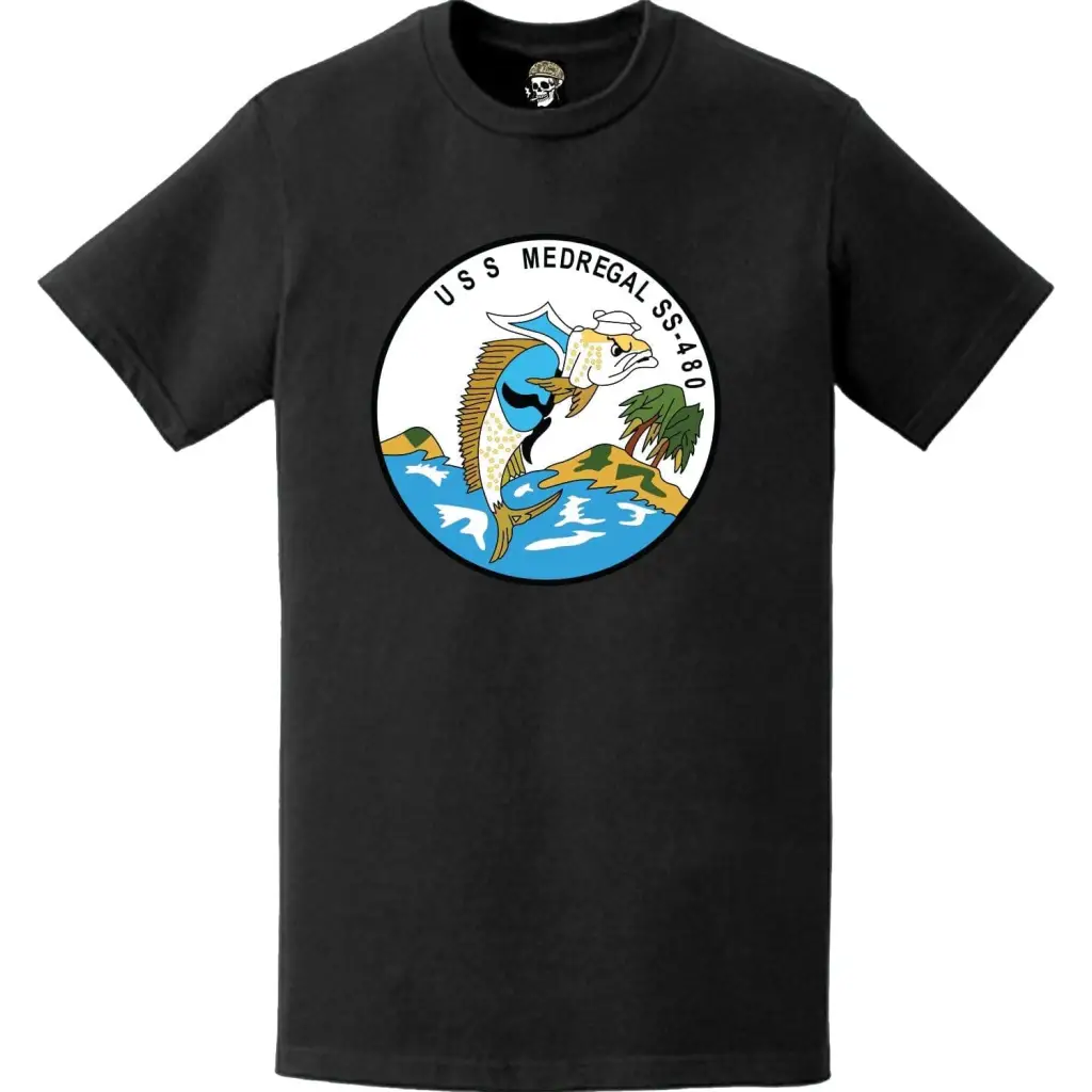 USS Medregal (SS-480) Submarine Logo Emblem Crest T-Shirt