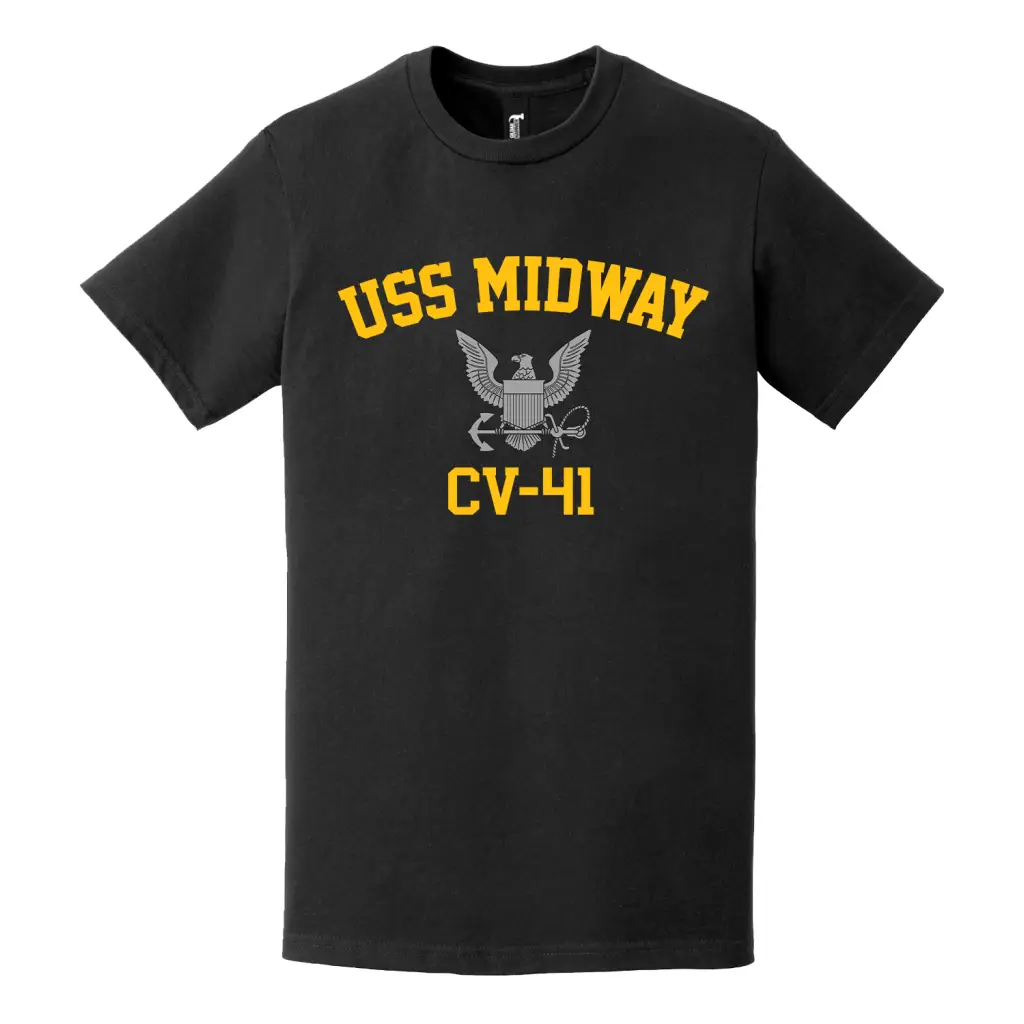 USS Midway (CV-41) Navy Eagle T-Shirt