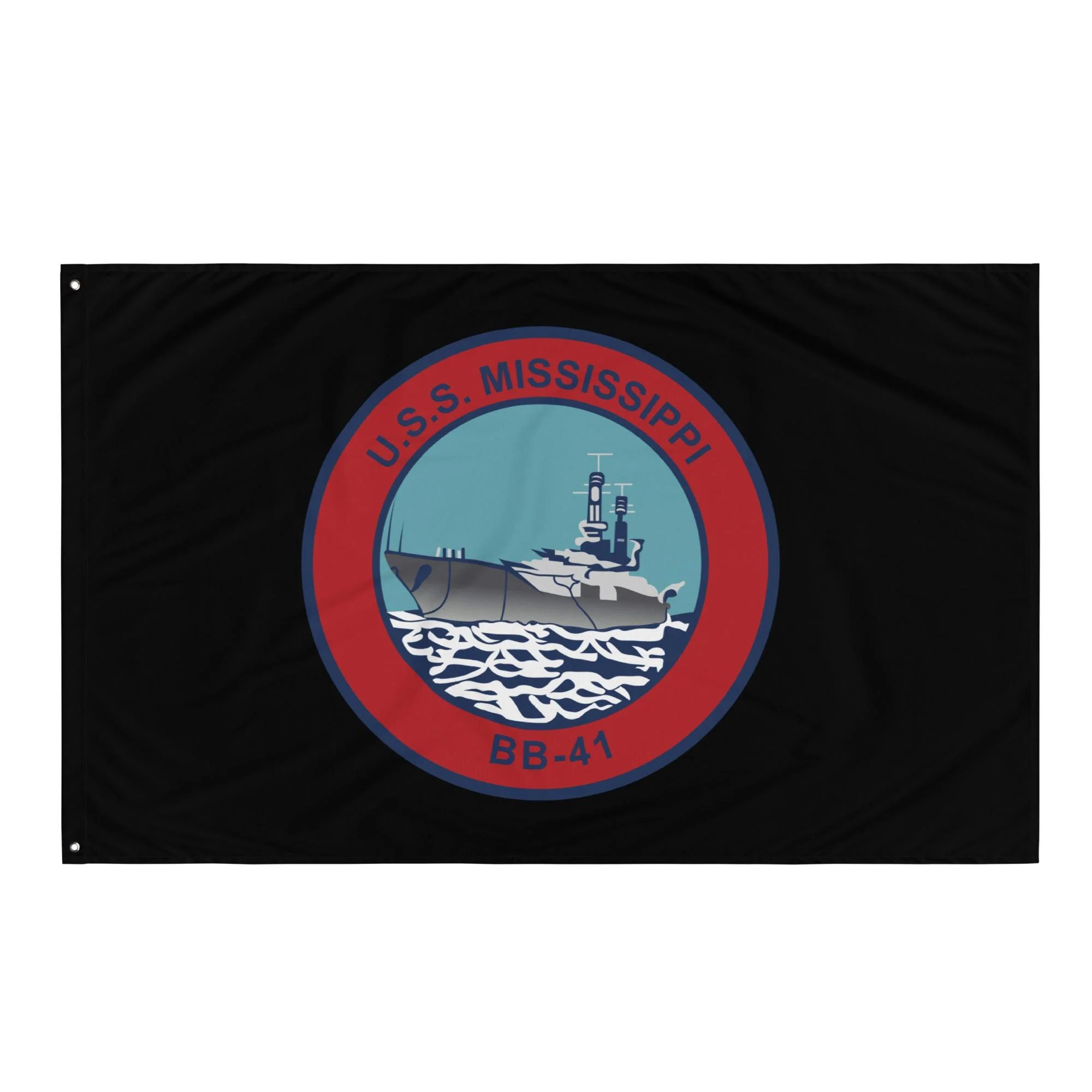 USS Mississippi (BB-41) Battleship Legacy Indoor Wall Flag - Image 4