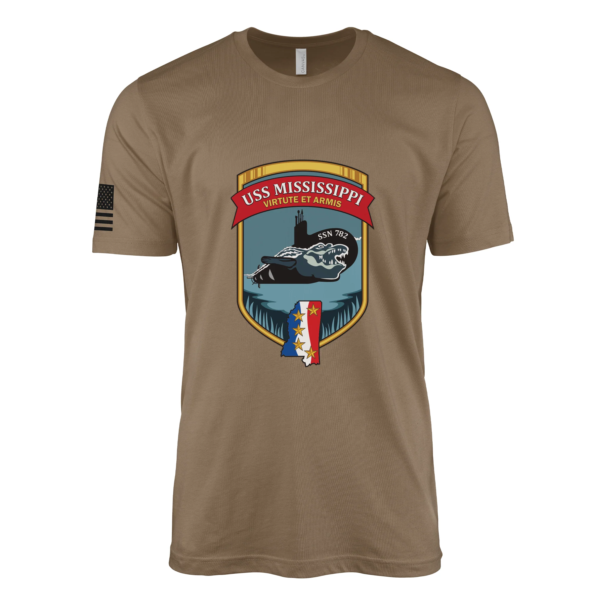 USS Mississippi (SSN-782) Submarine T-Shirt - Image 2
