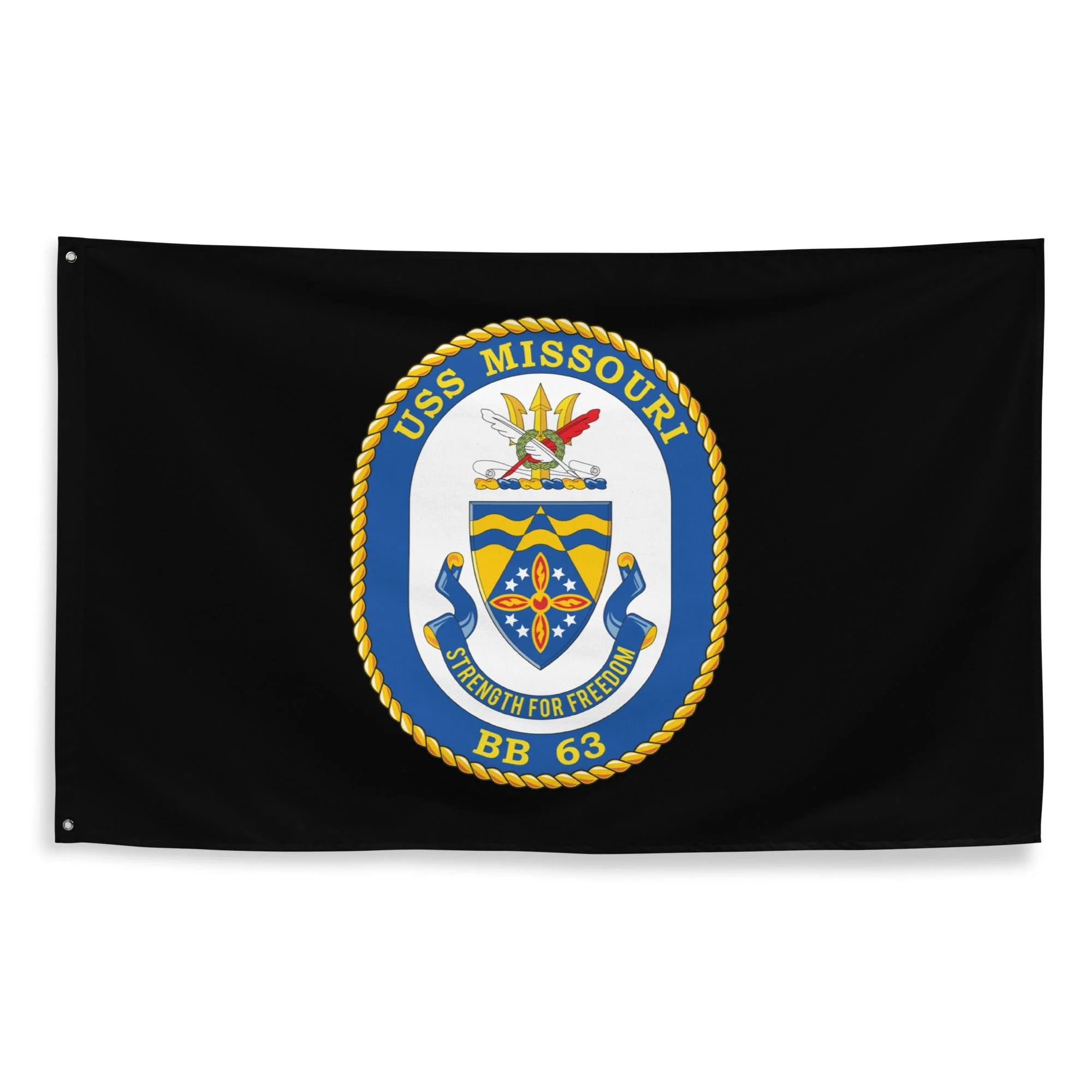 USS Missouri (BB-63) Battleship Legacy Indoor Wall Flag - Image 2