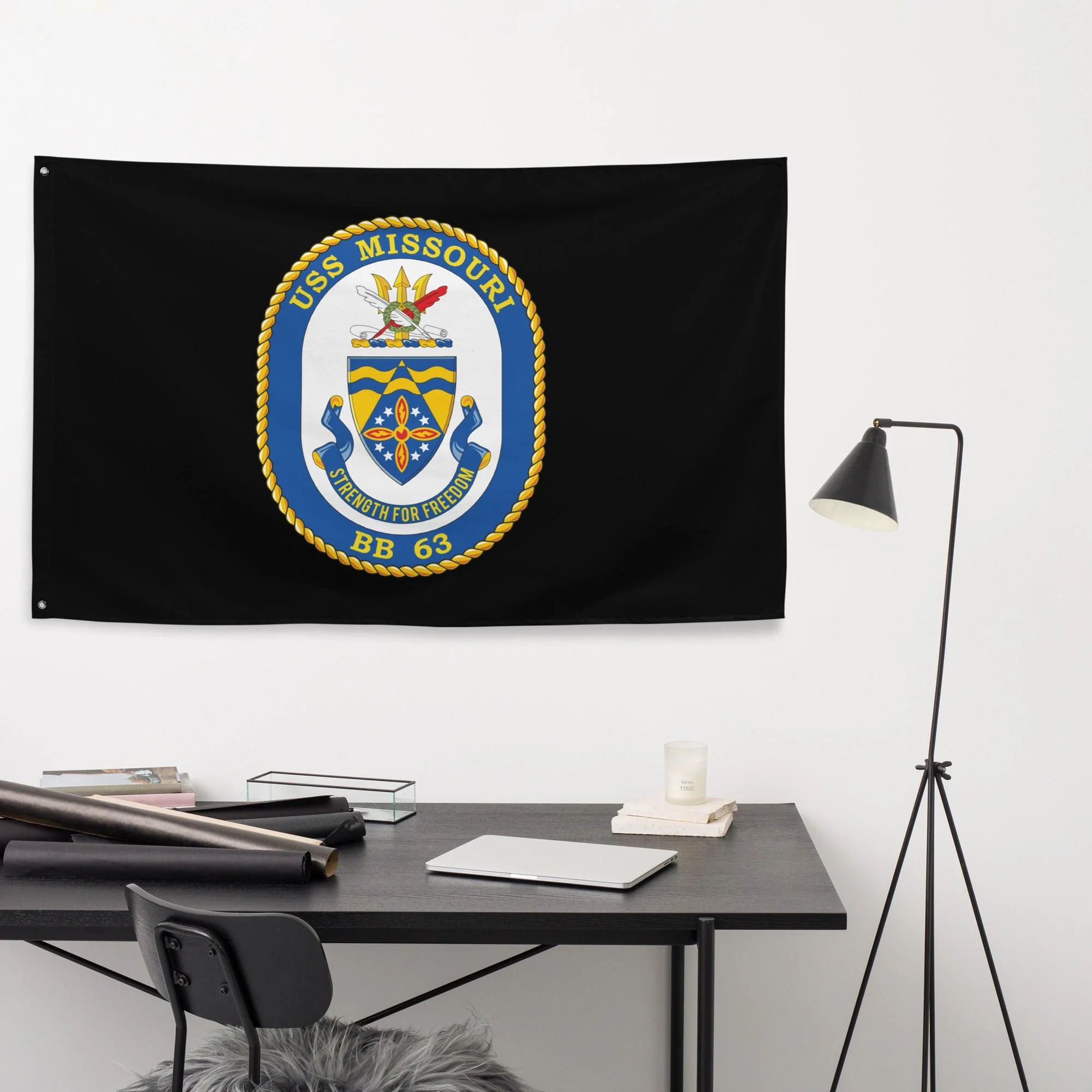 USS Missouri (BB-63) Battleship Legacy Indoor Wall Flag - Image 4
