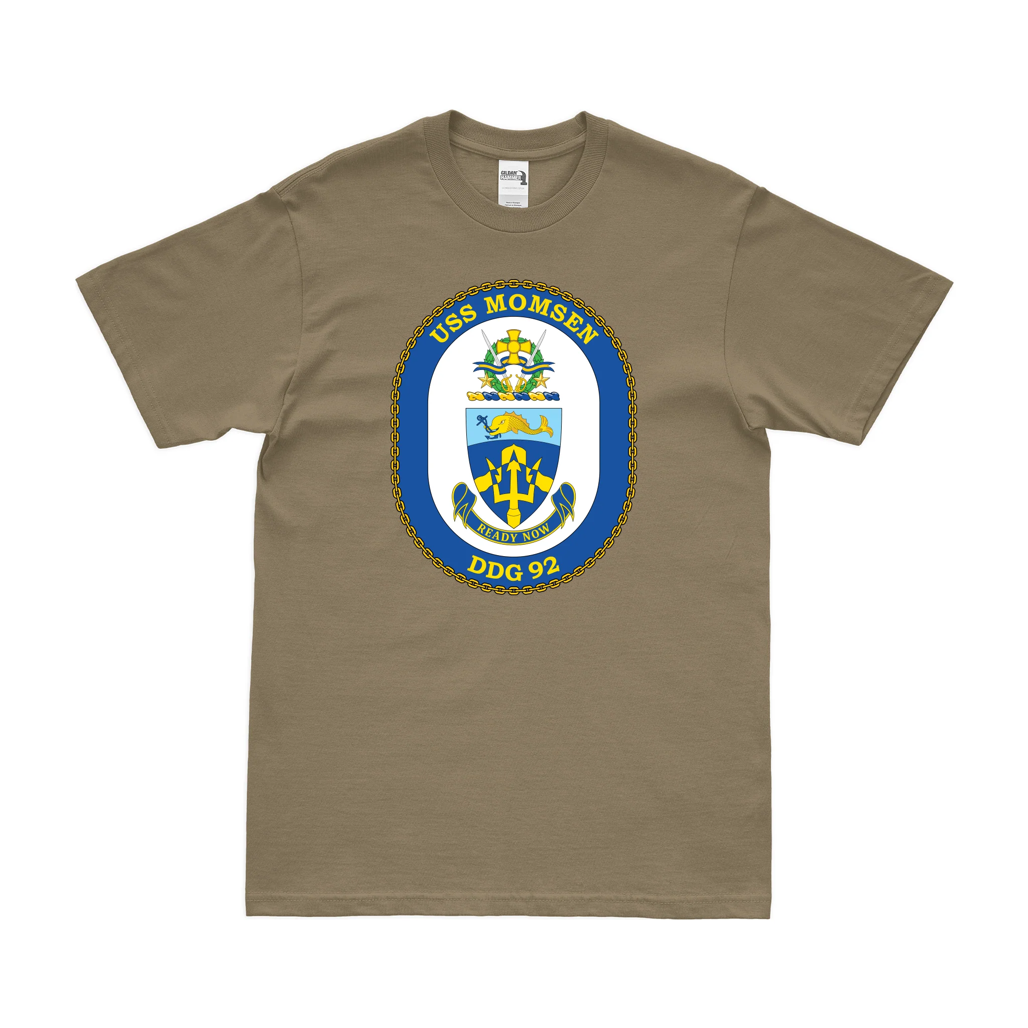 USS Momsen (DDG-92) Logo Emblem T-Shirt - Image 3