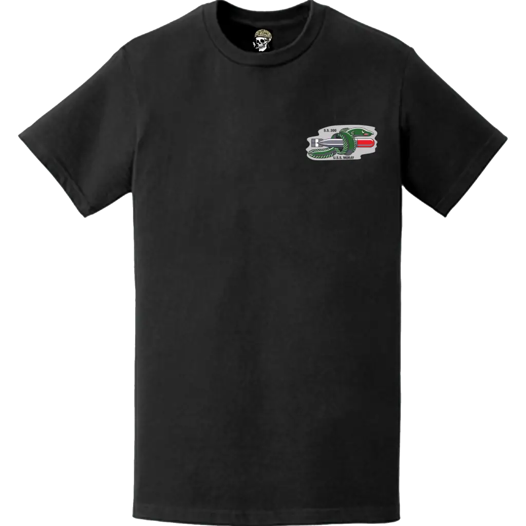 USS Moray (SS-300) Submarine Left Chest Logo Emblem T-Shirt