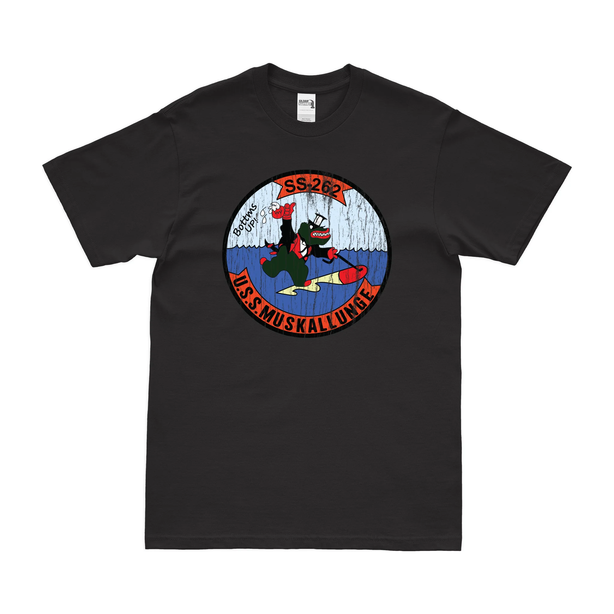 USS Muskallunge (SS-262) Gato-class Submarine T-Shirt - Image 3