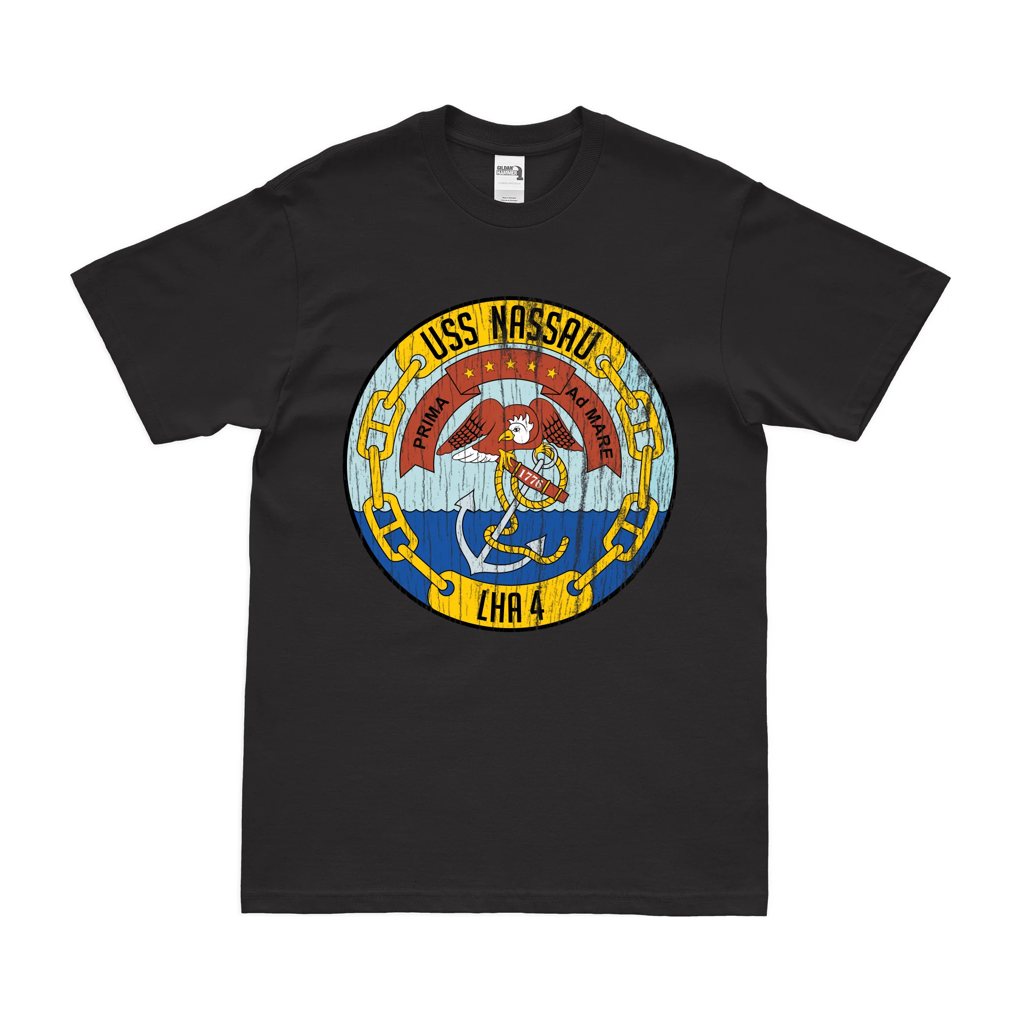 USS Nassau (LHA-4) Emblem T-Shirt - Image 3