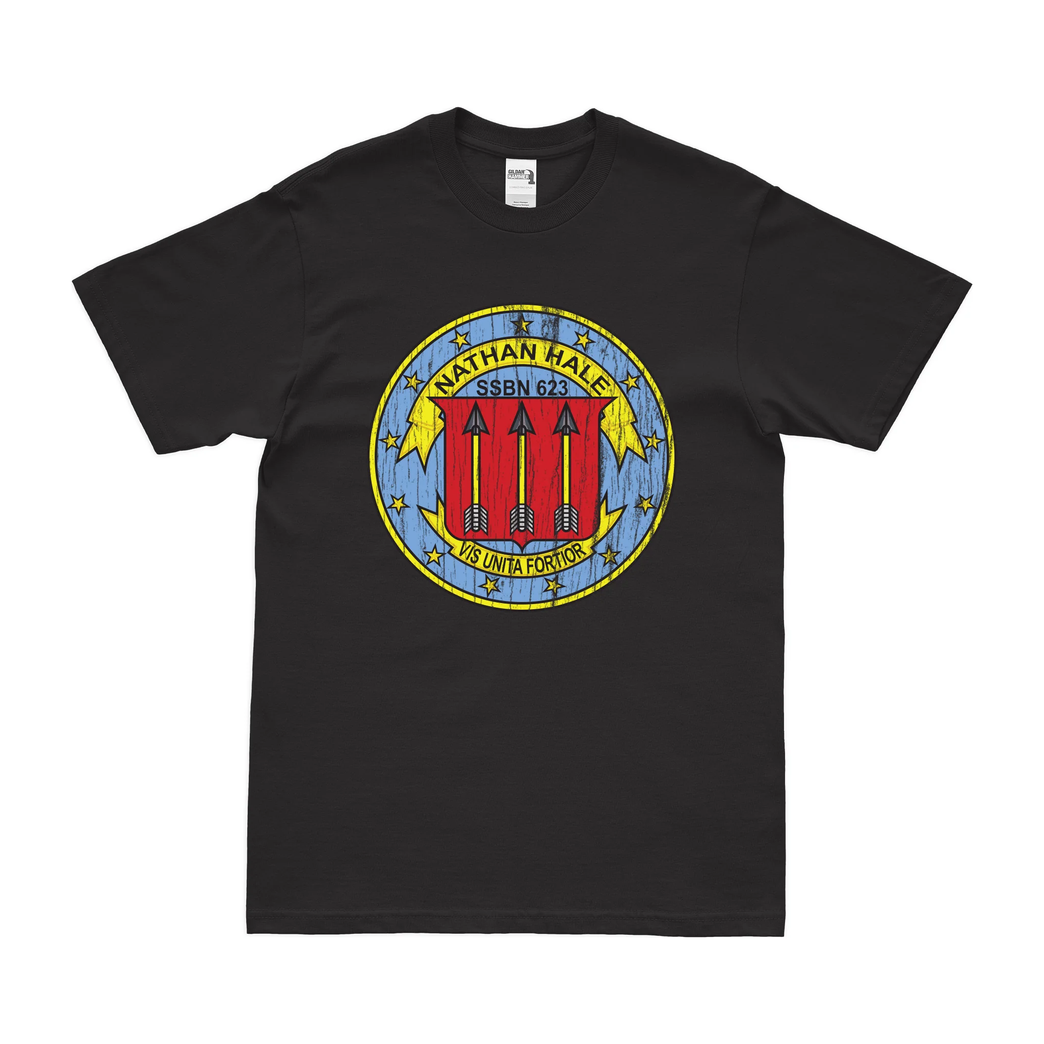 USS Nathan Hale (SSBN-623) Ballistic-Missile Submarine T-Shirt - Image 3