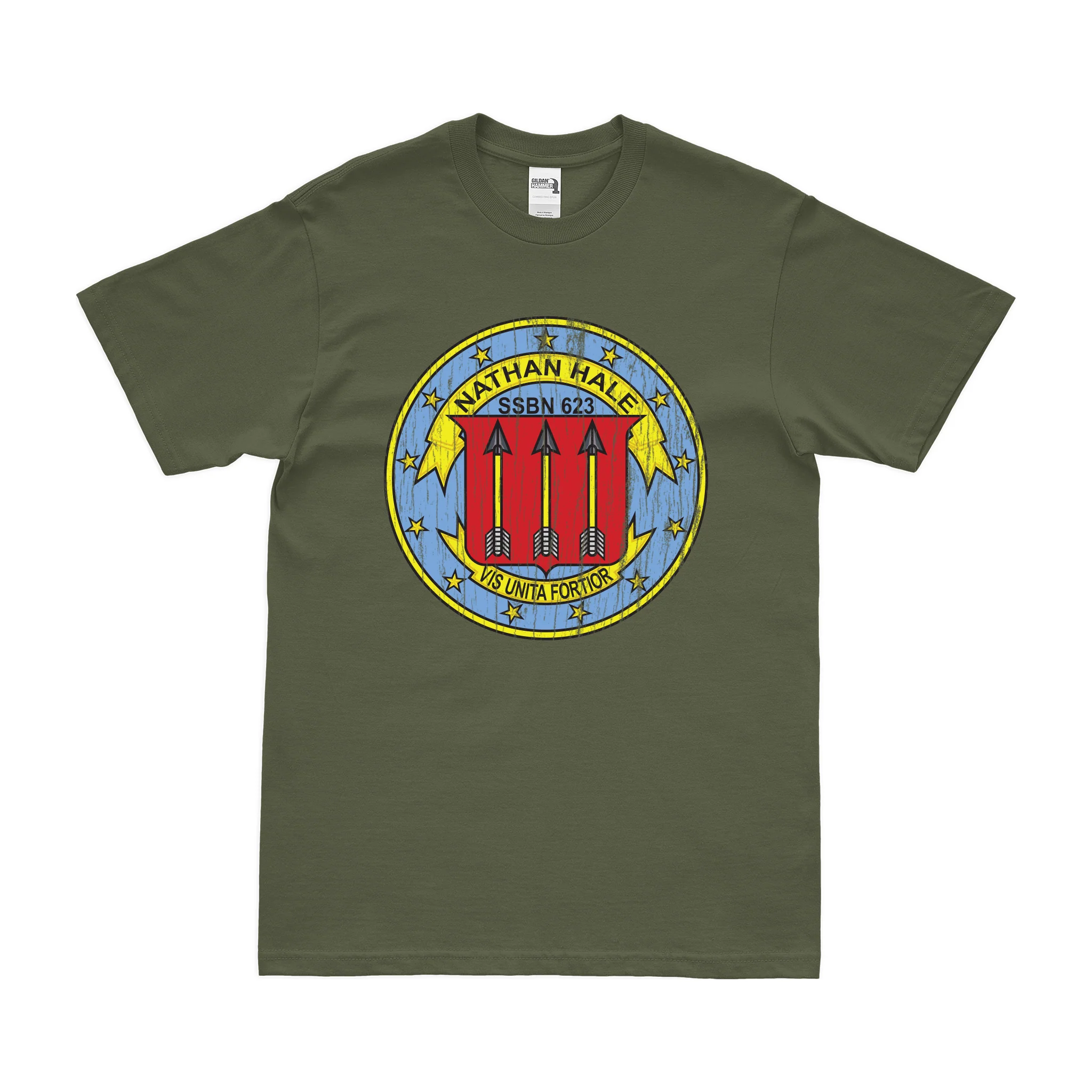 USS Nathan Hale (SSBN-623) Ballistic-Missile Submarine T-Shirt - Image 4