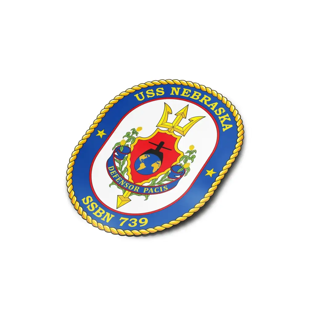 USS Nebraska (SSBN-641) Die-Cut Vinyl Sticker Decal