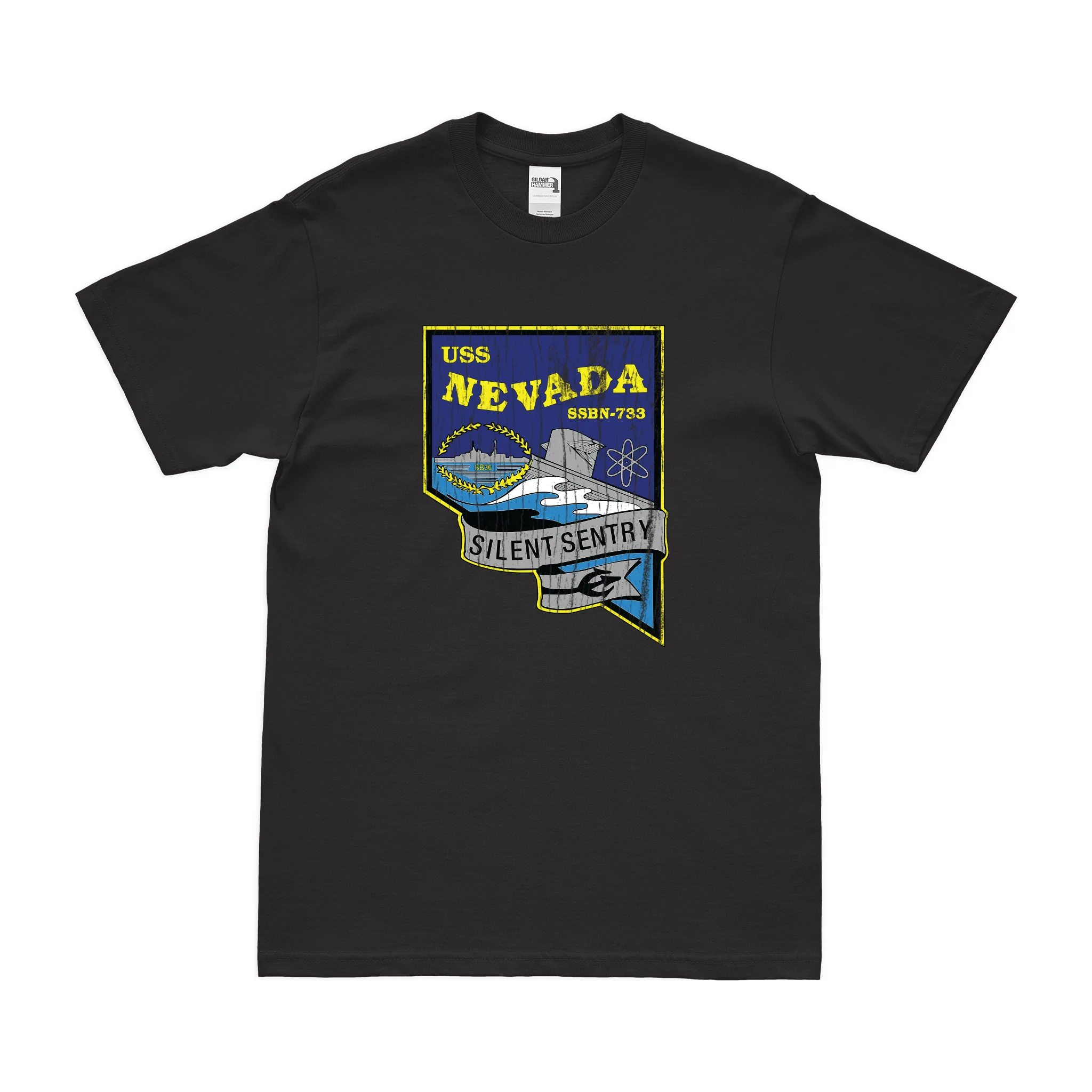 USS Nevada (SSBN-733) Ballistic-Missile Submarine T-Shirt - Image 3