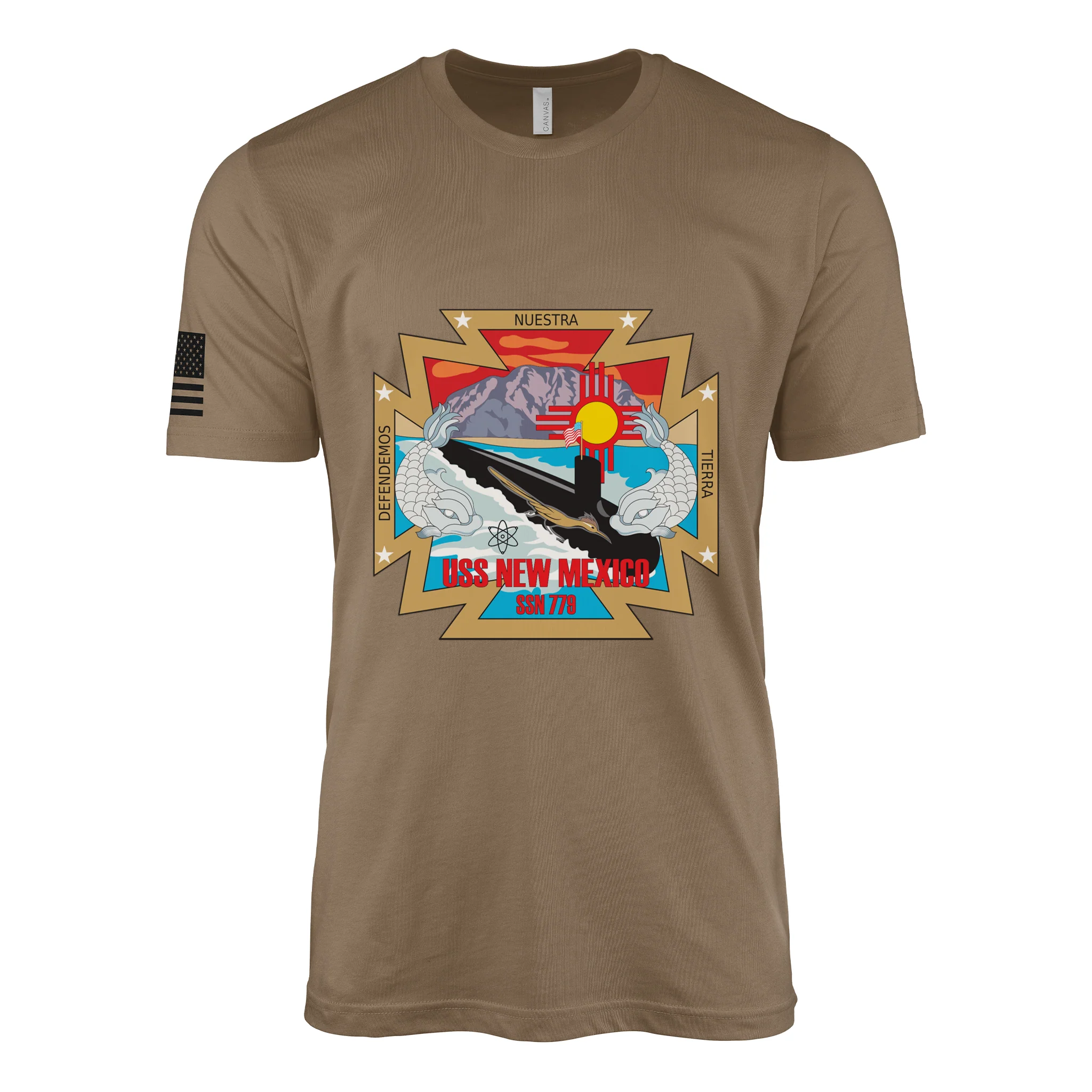 USS New Mexico (SSN-779) Submarine T-Shirt - Image 2