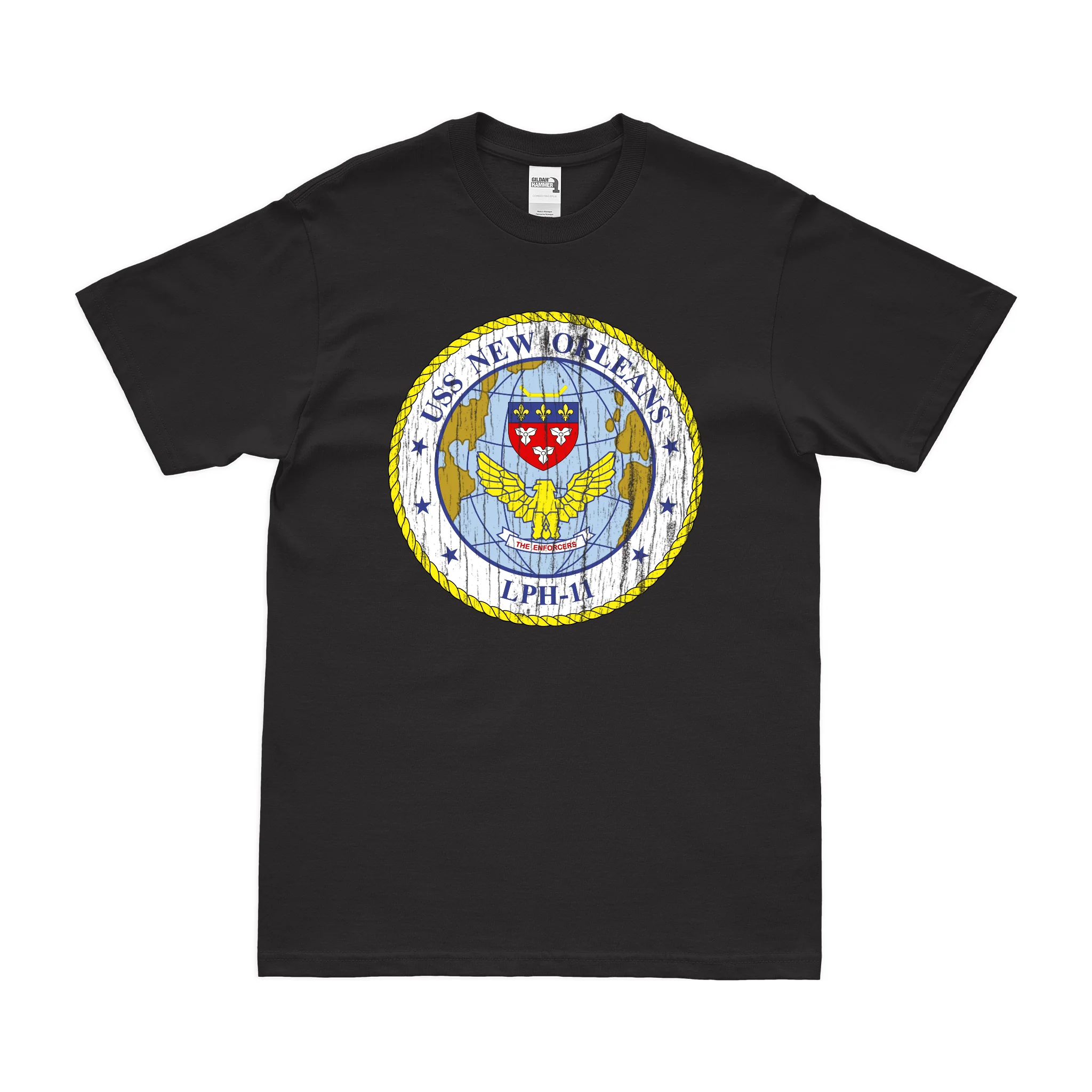 USS New Orleans (LPH-11) Emblem T-Shirt - Image 3