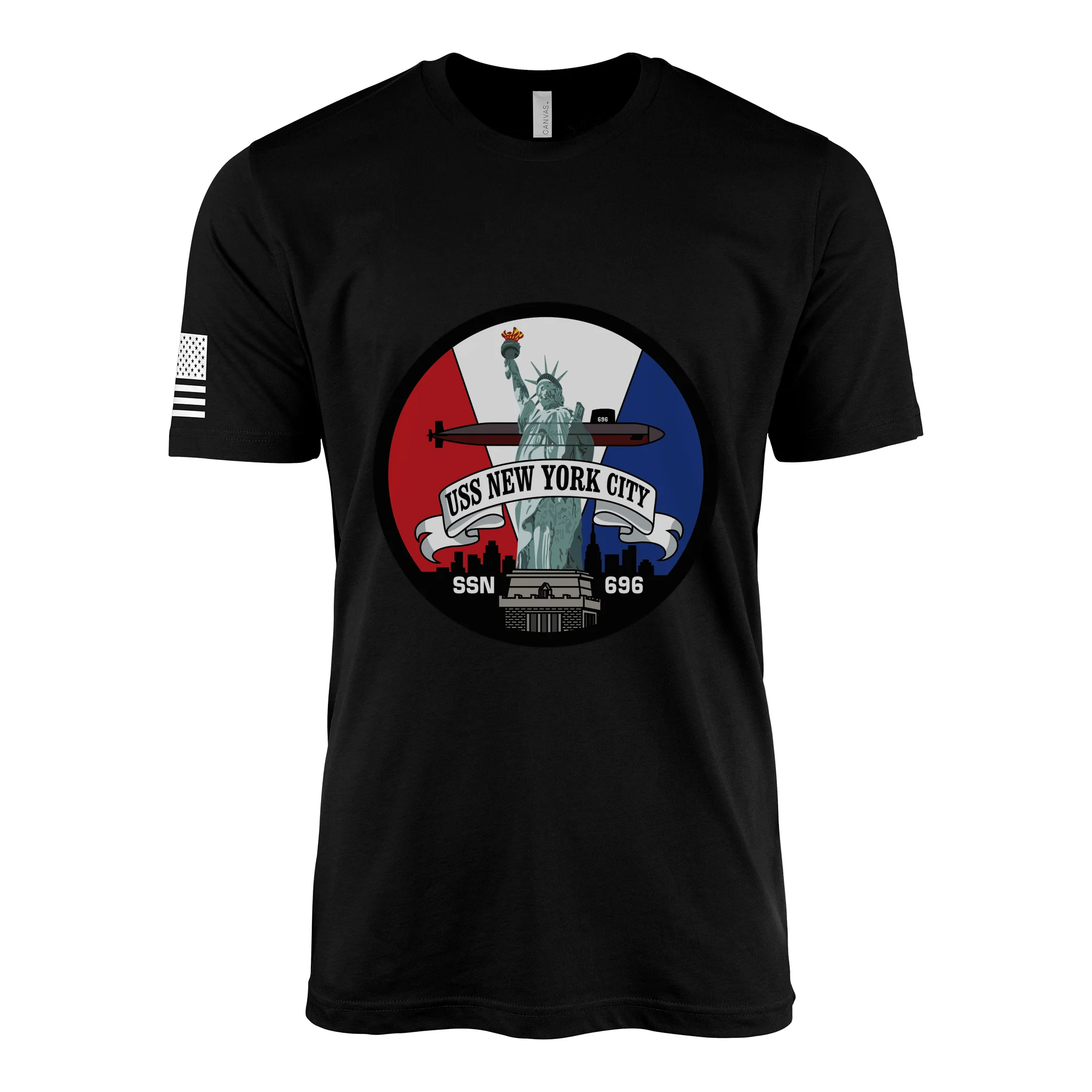 USS New York City (SSN-696) Submarine T-Shirt - Image 3