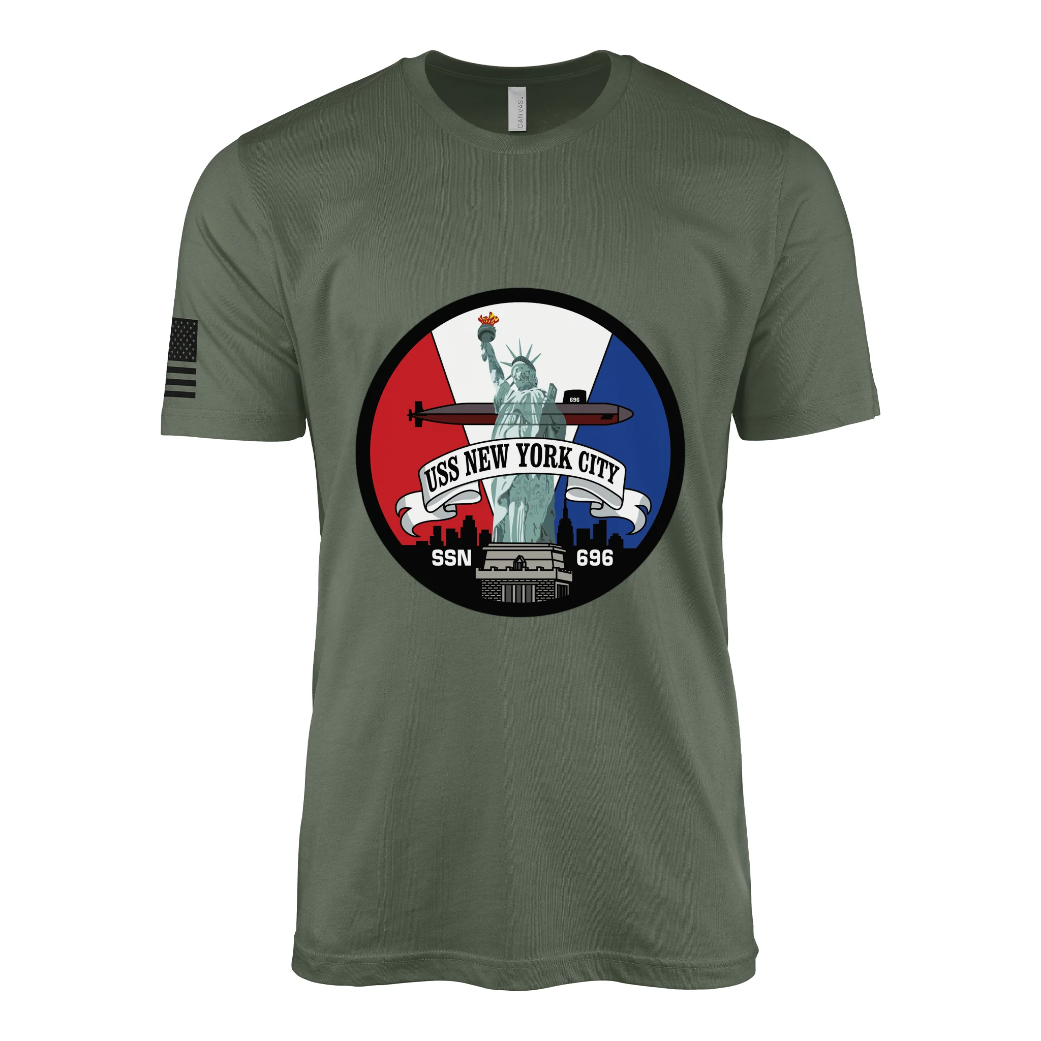 USS New York City (SSN-696) Submarine T-Shirt - Image 4
