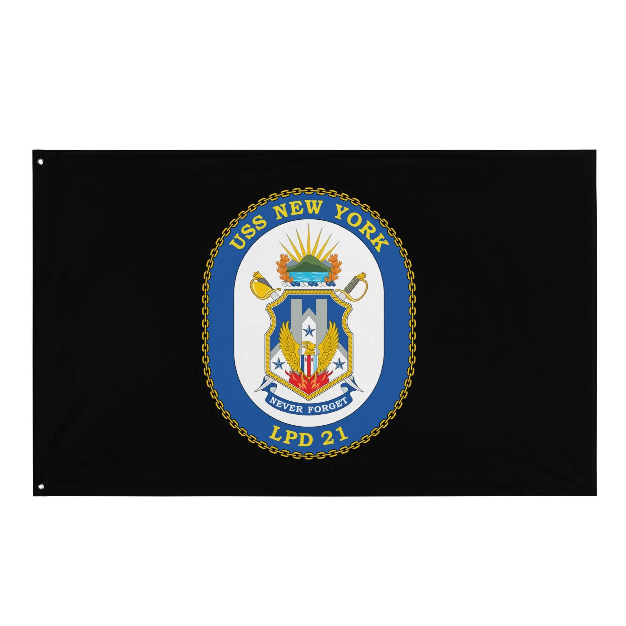 USS New York (LPD-21) Black Wall Flag