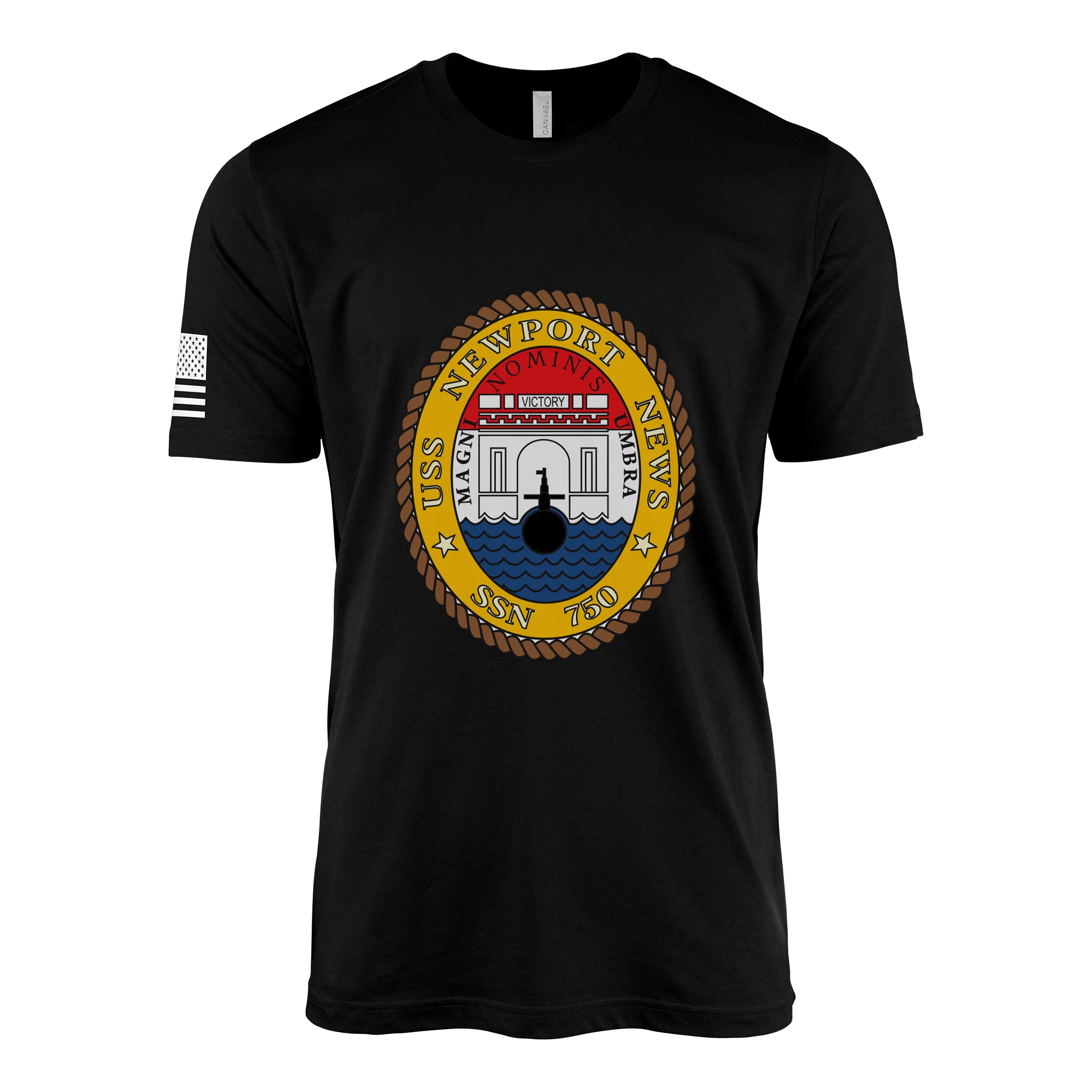 USS Newport News (SSN-750) Submarine T-Shirt - Image 3